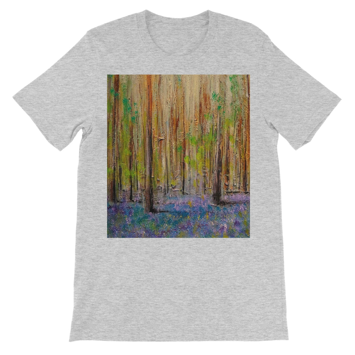 Highland Bluebells Unisex Short Sleeve T-Shirt | Scottish Art Gifts