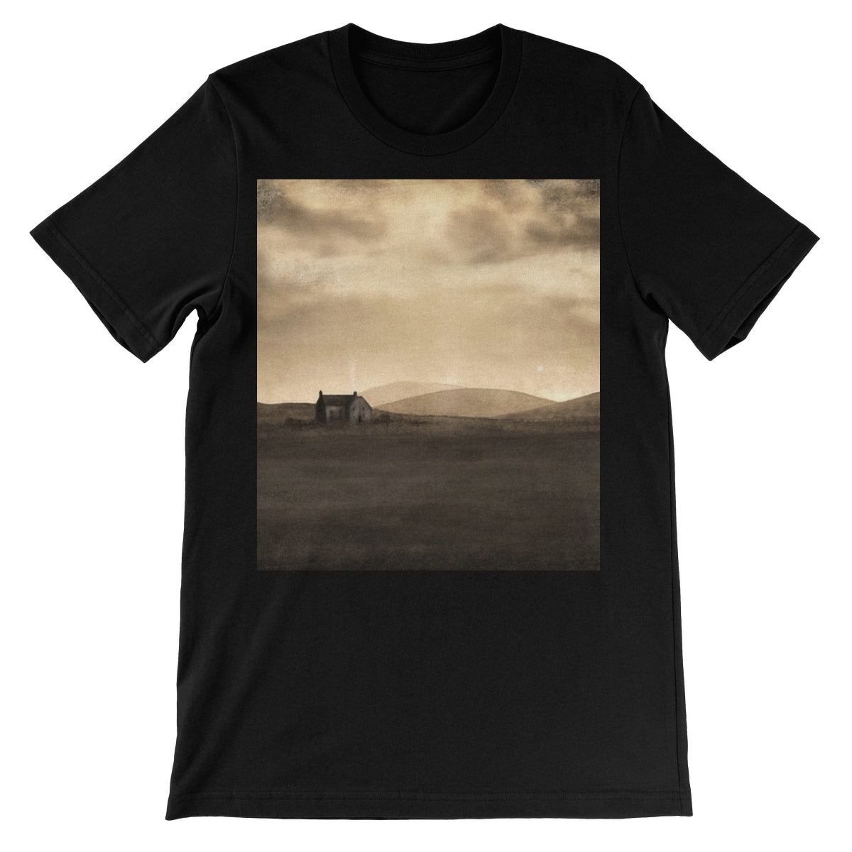 A Moonlit Croft Unisex Short Sleeve T-Shirt | Scottish Art Gifts