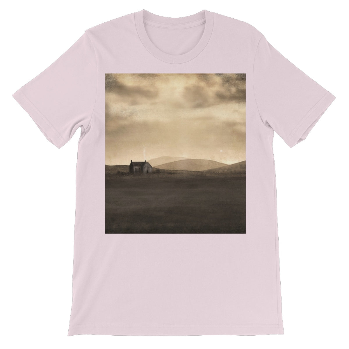 A Moonlit Croft Unisex Short Sleeve T-Shirt | Scottish Art Gifts