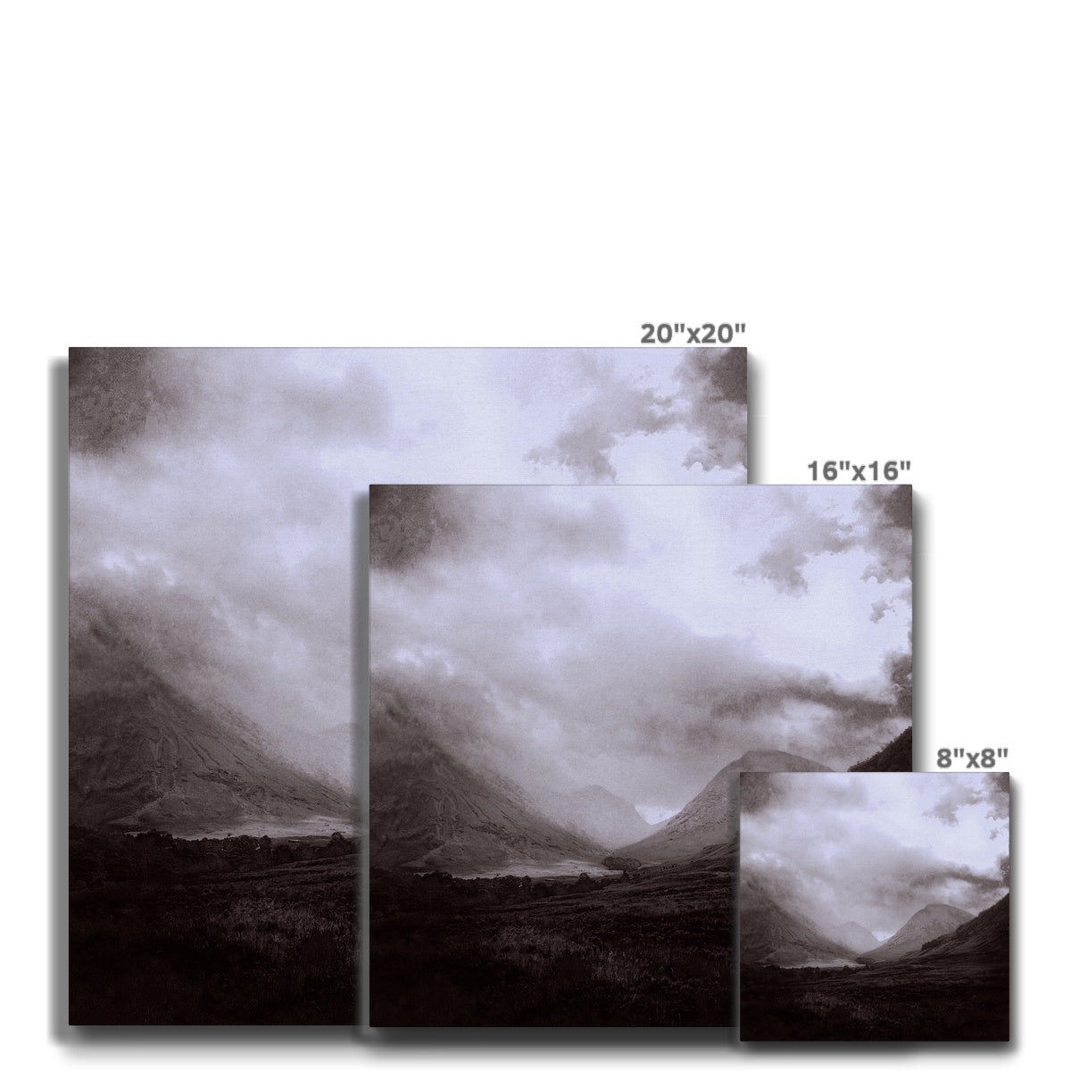 Glencoe Mist Eco Canvas | Scottish Art Gifts