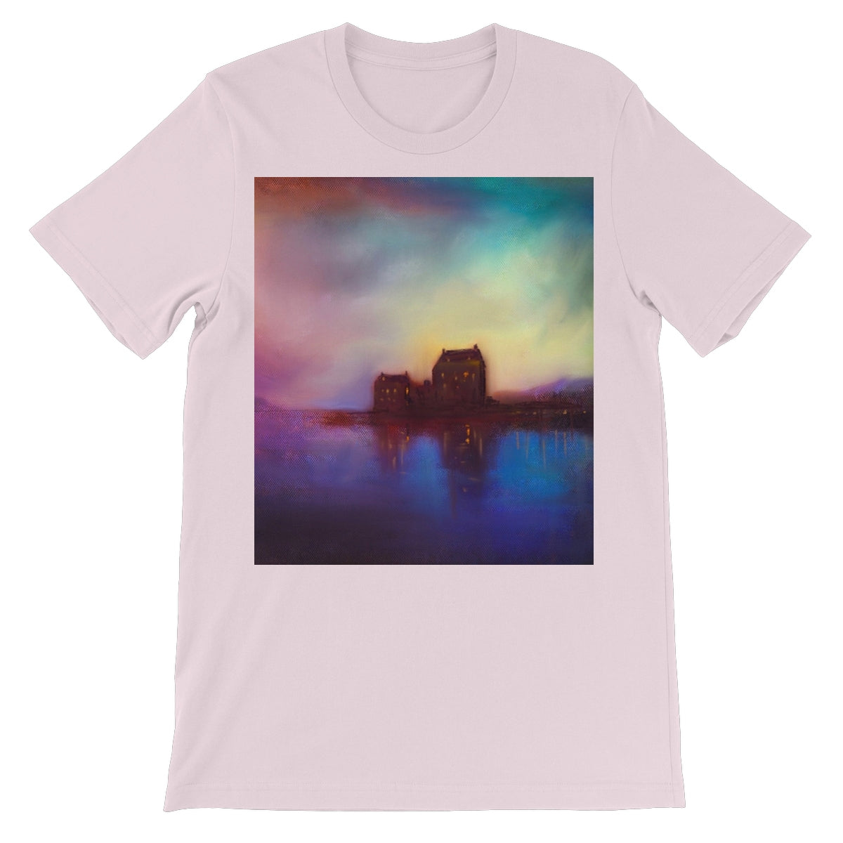 Eilean Donan Castle Sunset Unisex Short Sleeve T-Shirt | Scottish Art Gifts