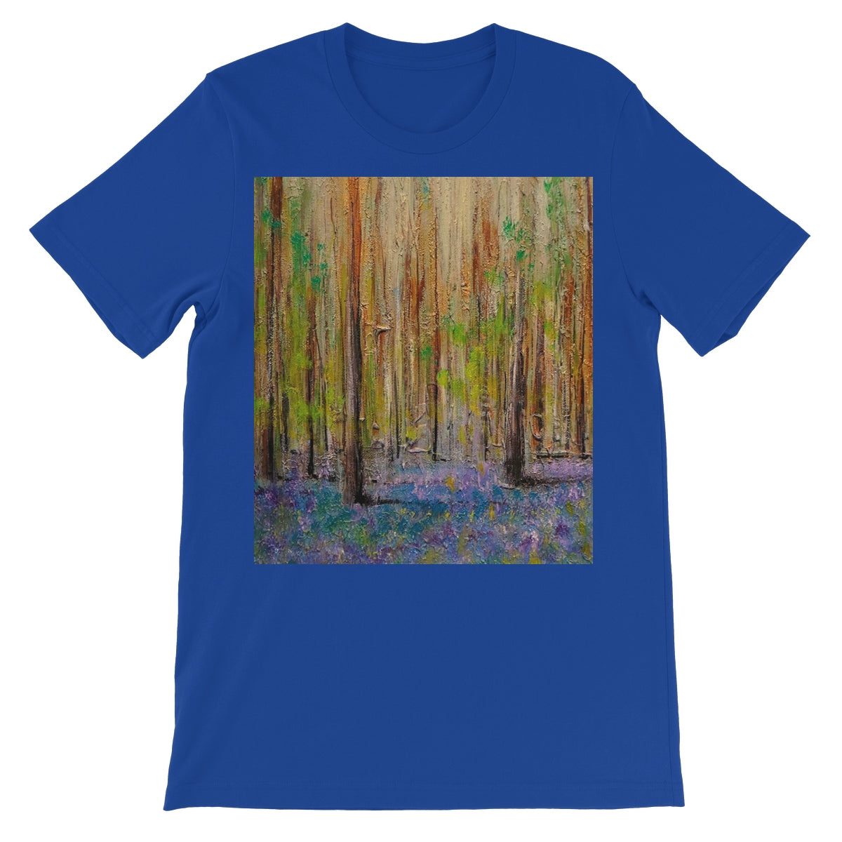 Highland Bluebells Unisex Short Sleeve T-Shirt | Scottish Art Gifts