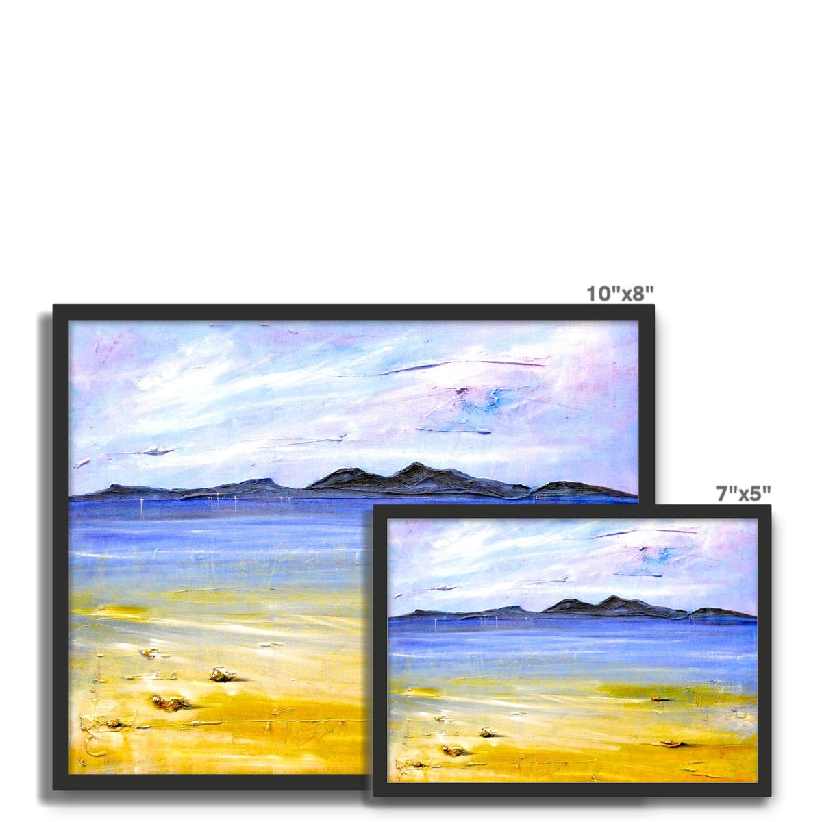 Camusdarach Beach Arisaig Framed Art Tile | Scottish Art Gifts