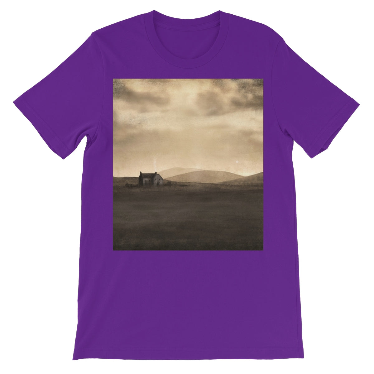 A Moonlit Croft Unisex Short Sleeve T-Shirt | Scottish Art Gifts