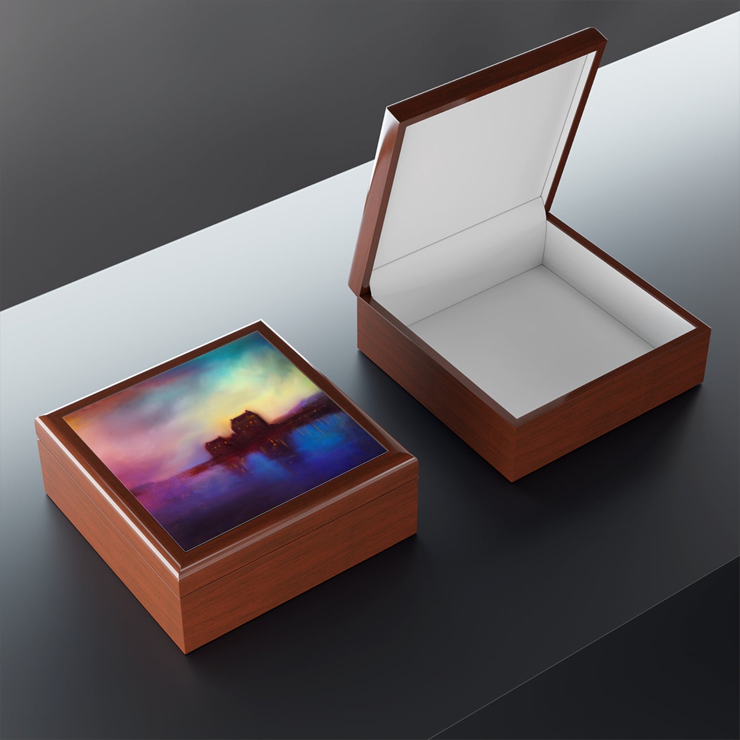 Eilean Donan Castle Sunset | Jewellery Box | Scotland | Scottish Art Gifts