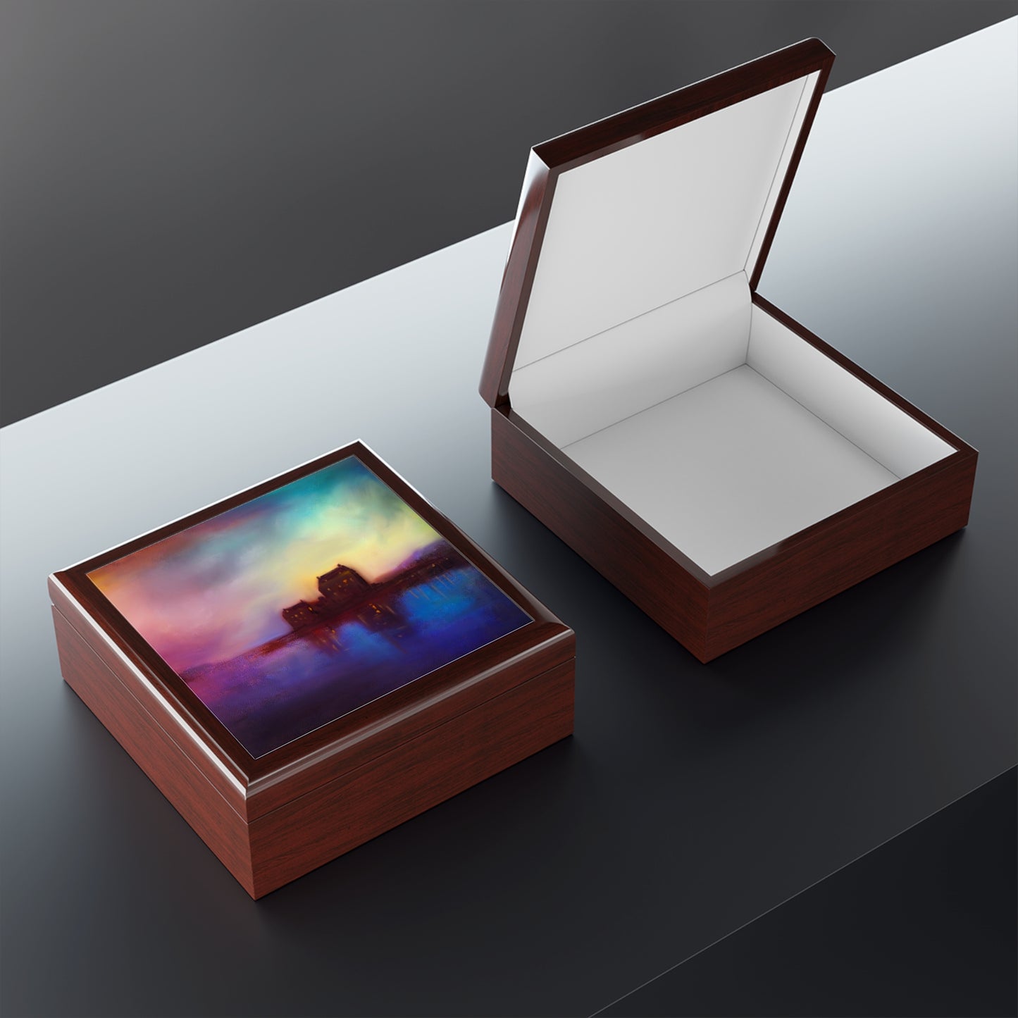 Eilean Donan Castle Sunset | Jewellery Box | Scotland | Scottish Art Gifts