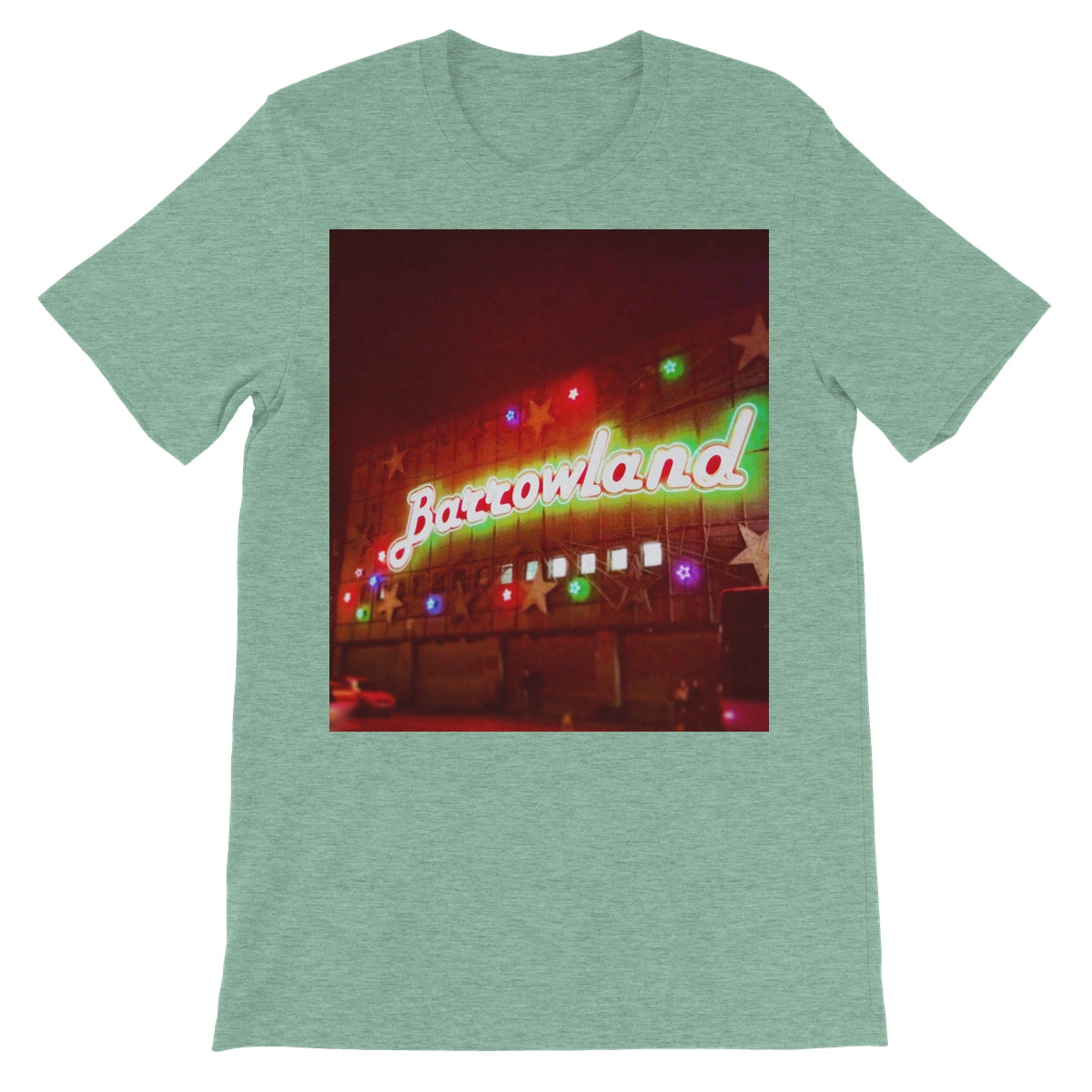 A Neon Glasgow Barrowlands Unisex Short Sleeve T-Shirt | Scottish Art Gifts