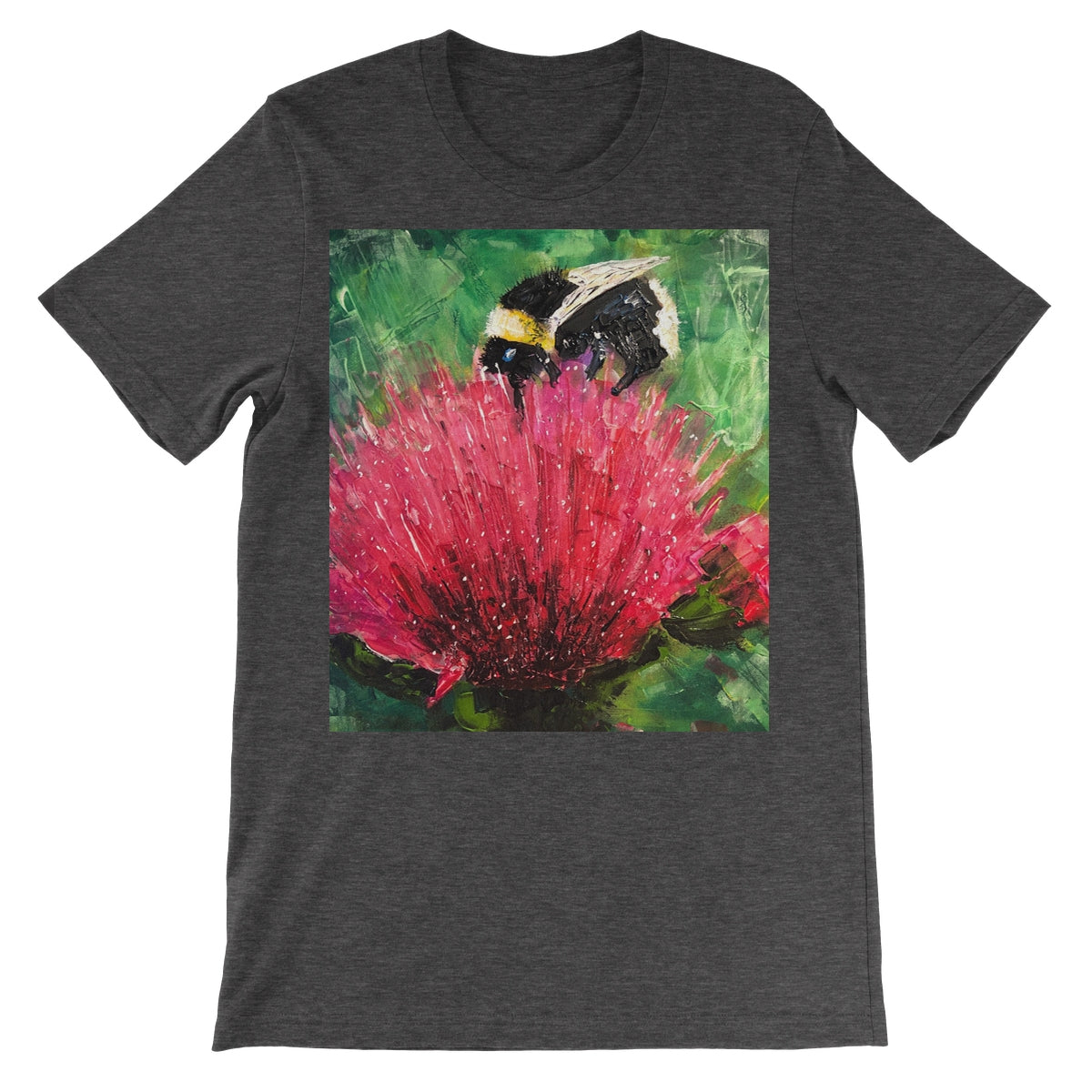 The Thistle & The Bee Unisex Short Sleeve T-Shirt | Scottish Art Gifts