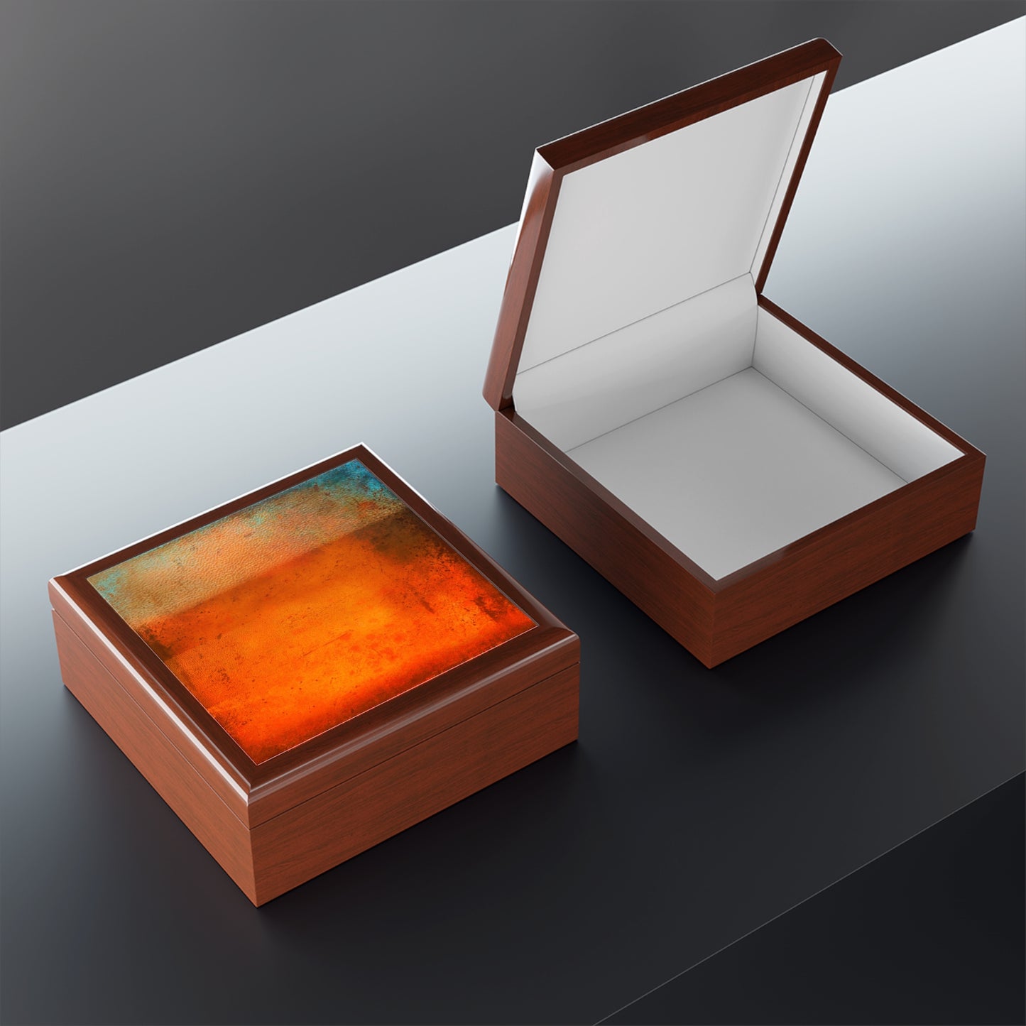Sunset Horizon Jewellery Box | Scottish Art Gifts