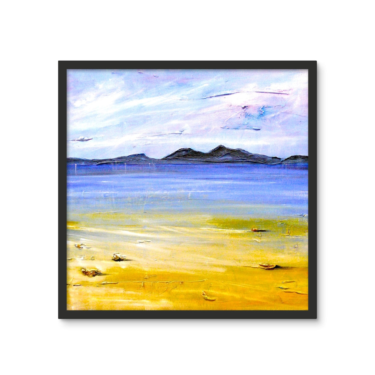 Camusdarach Beach Arisaig Framed Art Tile | Scottish Art Gifts