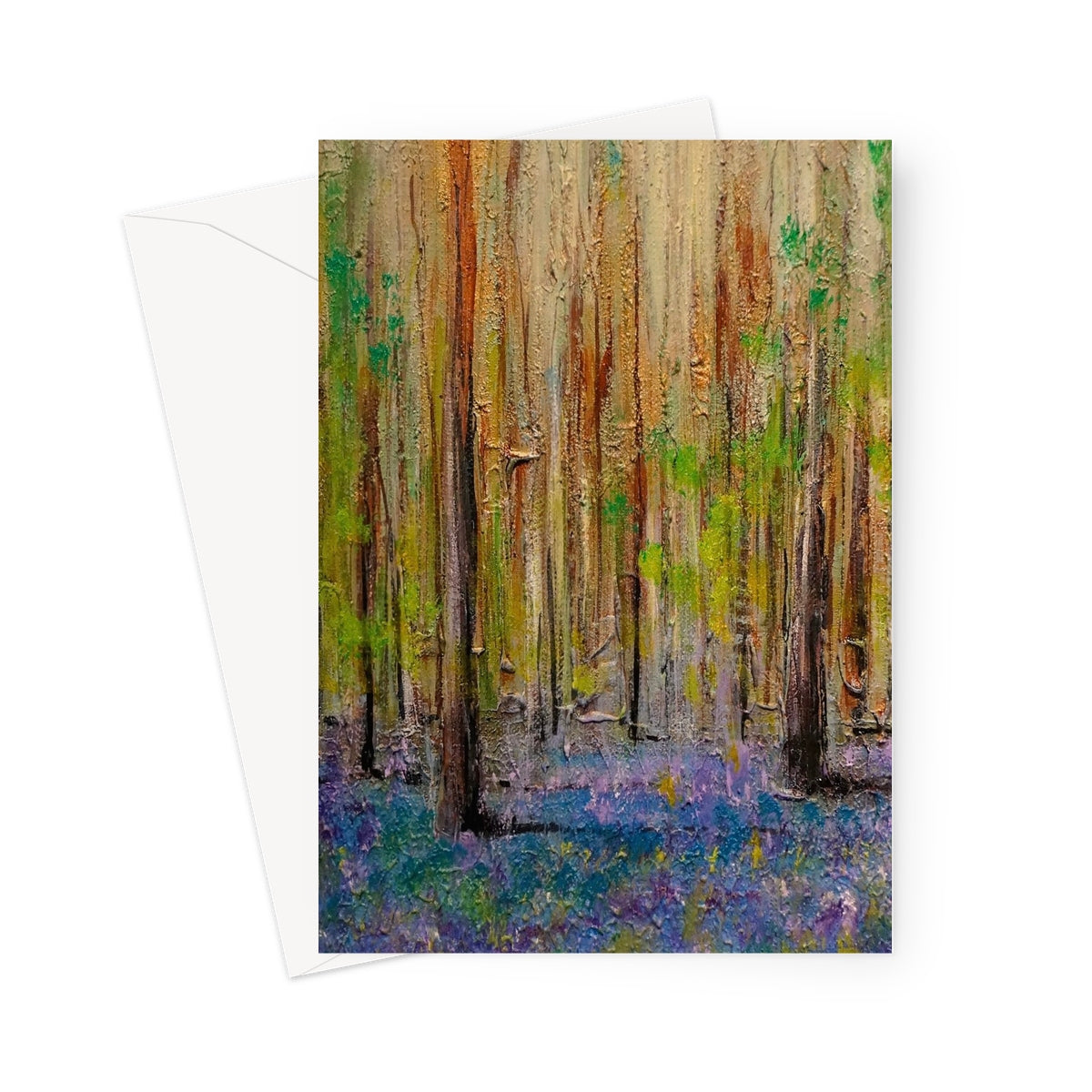 Highland Bluebells Greeting Card | Scottish Art Gifts
