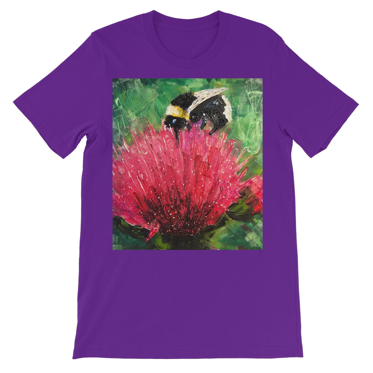 The Thistle & The Bee Unisex Short Sleeve T-Shirt | Scottish Art Gifts