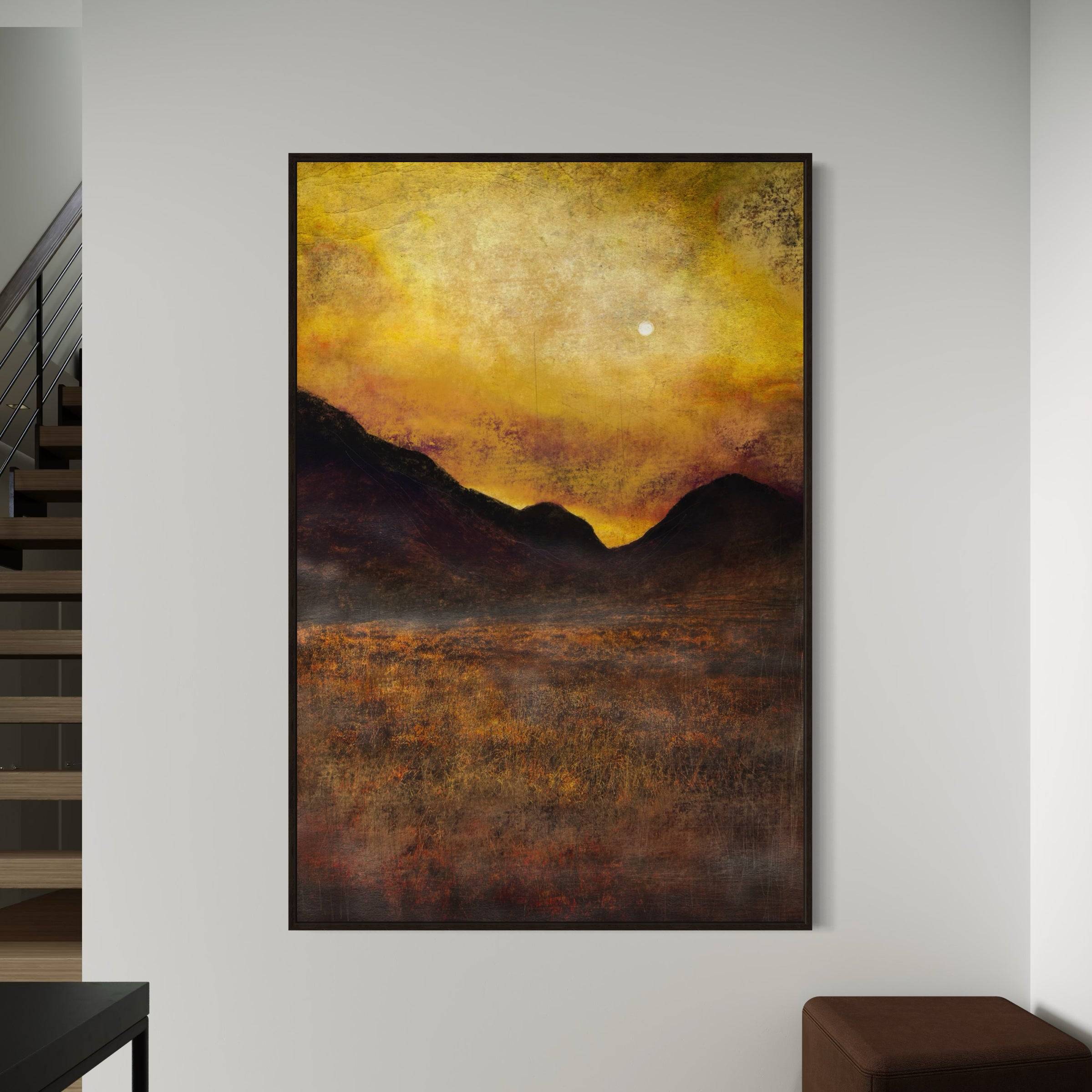 Glencoe Moonlight Statement Interior Wall Art Canvas