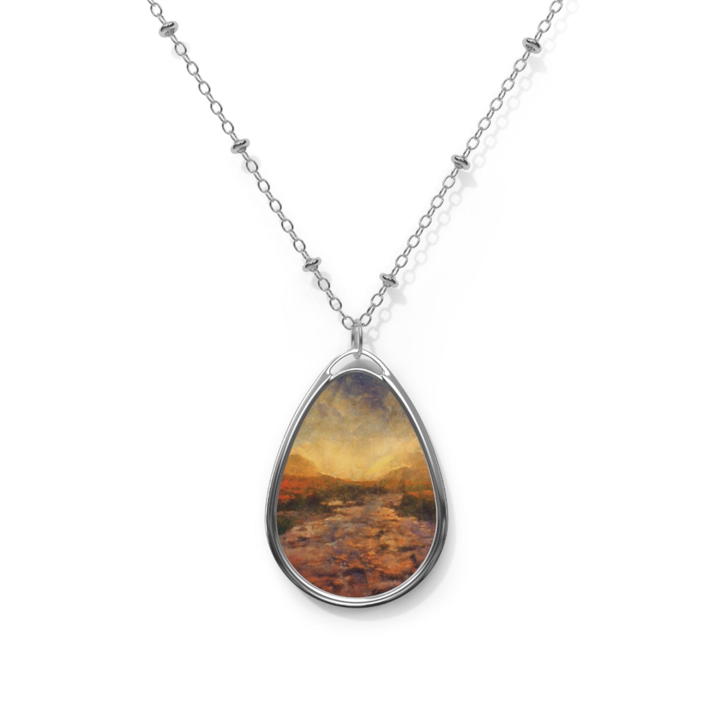 A Brooding Sligachan Skye Art Necklace | Scottish Art Gifts