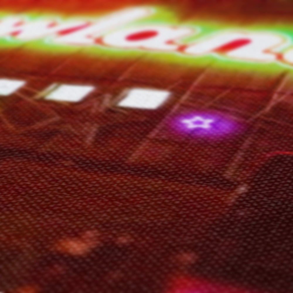 A Neon Glasgow Barrowlands Eco Art Canvas Print | Scottish Art Gifts