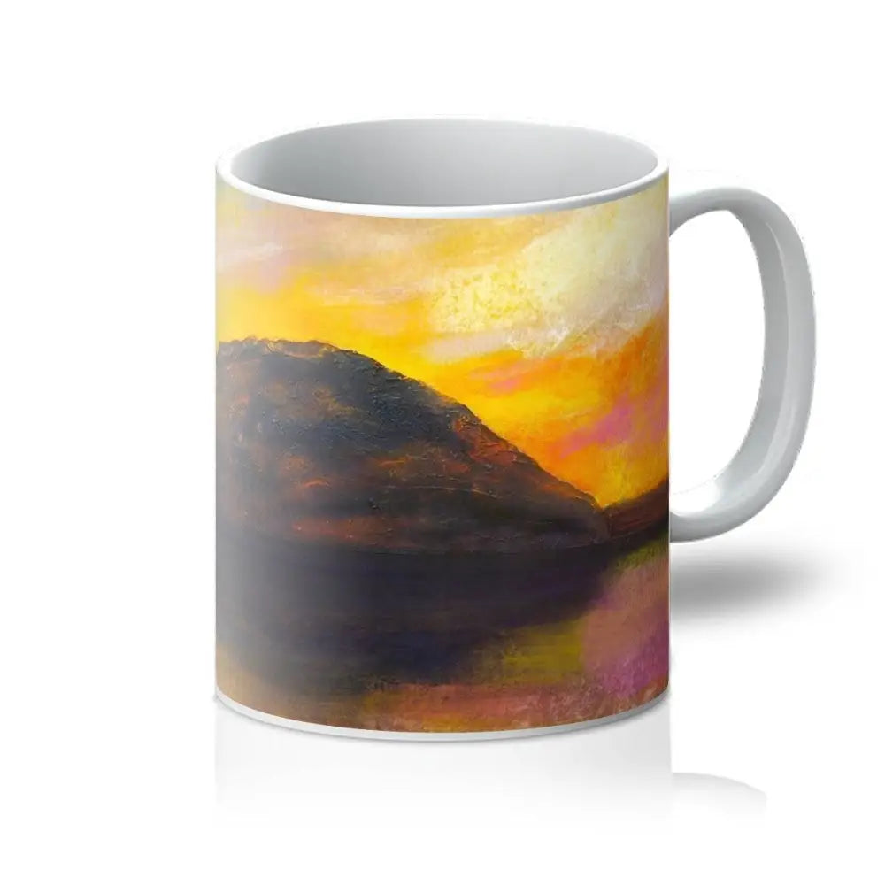 Ailsa Craig Dusk Arran Ceramic Art Mug