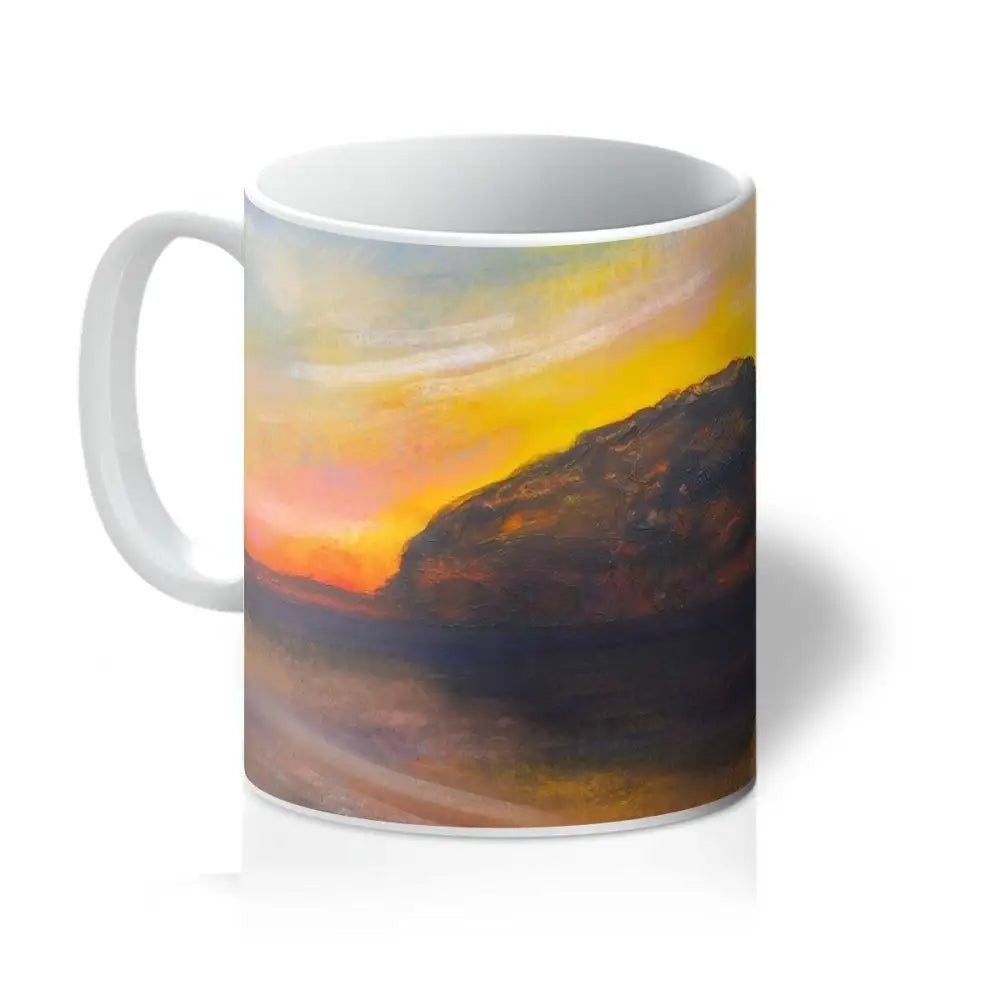 Ailsa Craig Dusk Arran Ceramic Art Mug