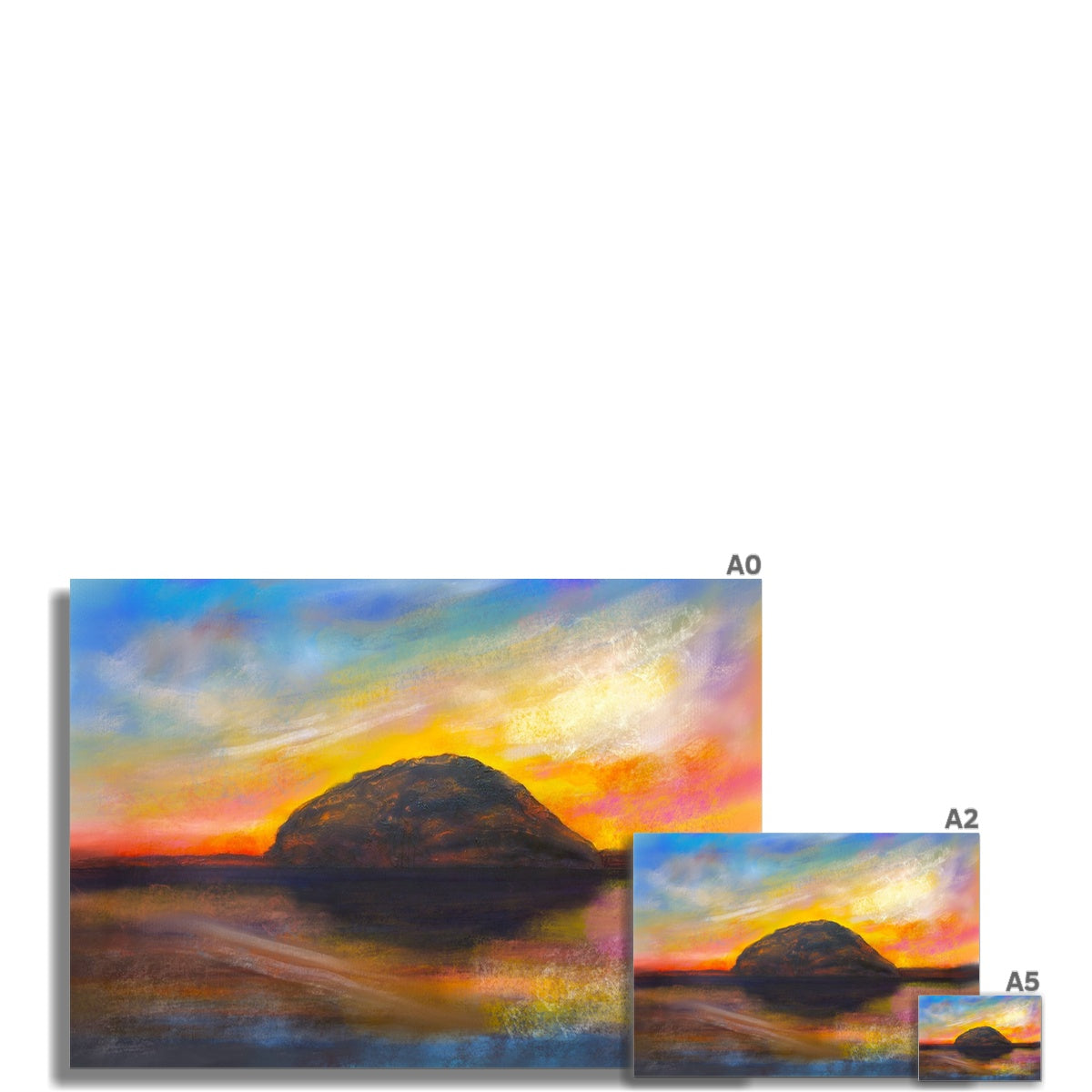 Ailsa Craig Dusk Fine Art Print.
