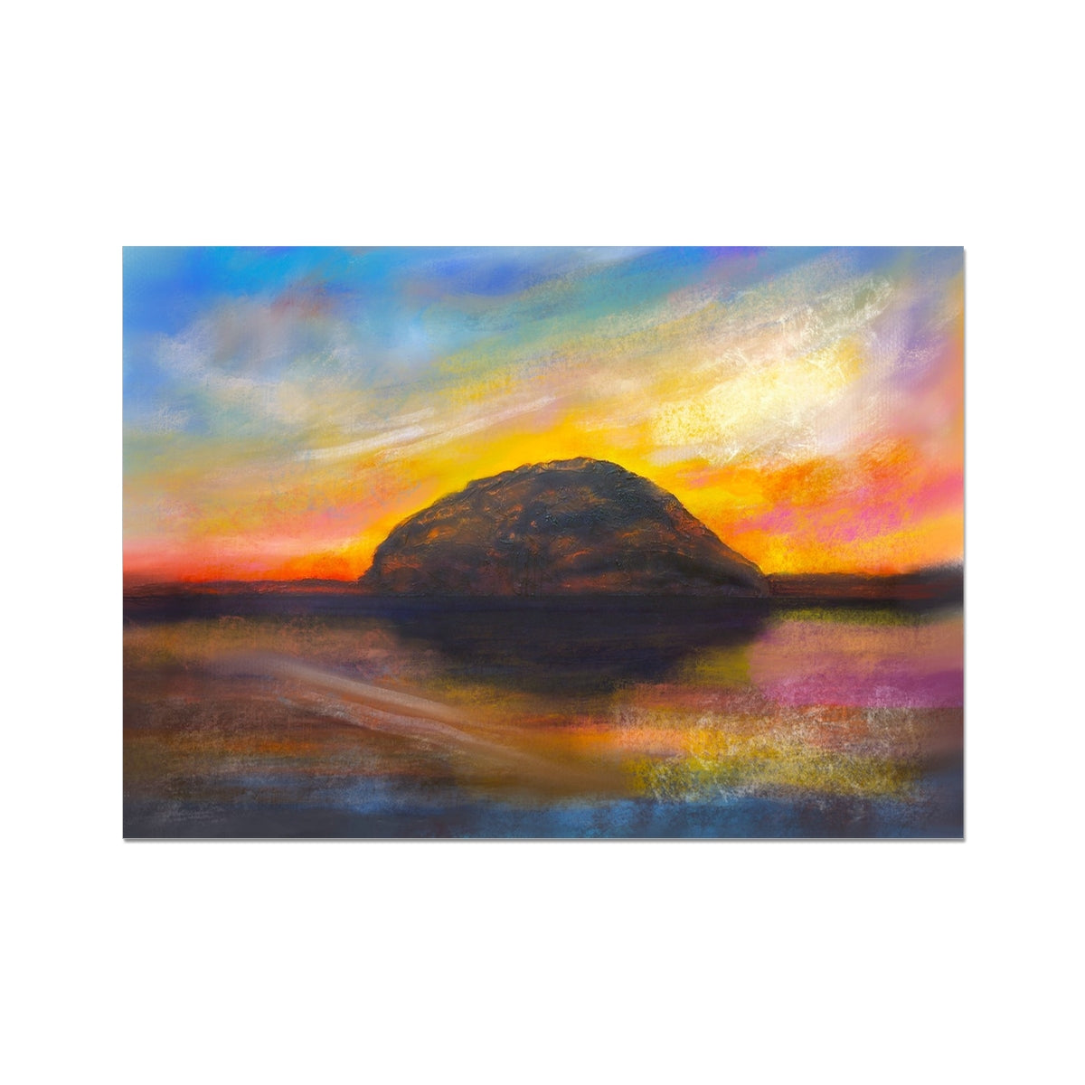 Ailsa Craig Dusk Fine Art Print.