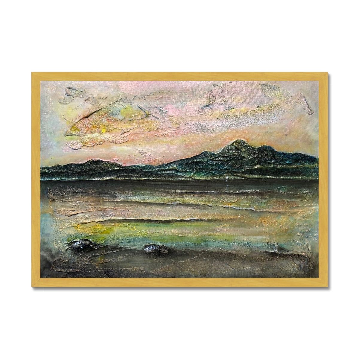 An Ethereal Loch Na Dal Antique Framed Print.