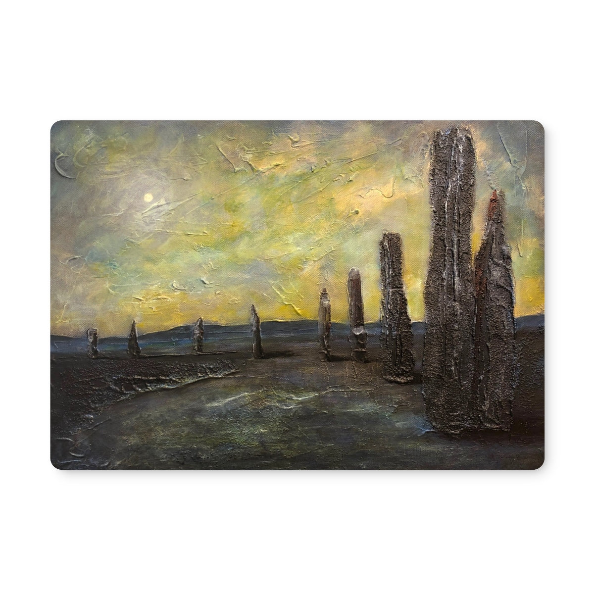An Ethereal Ring Of Brodgar Placemat | Scottish Art Gifts