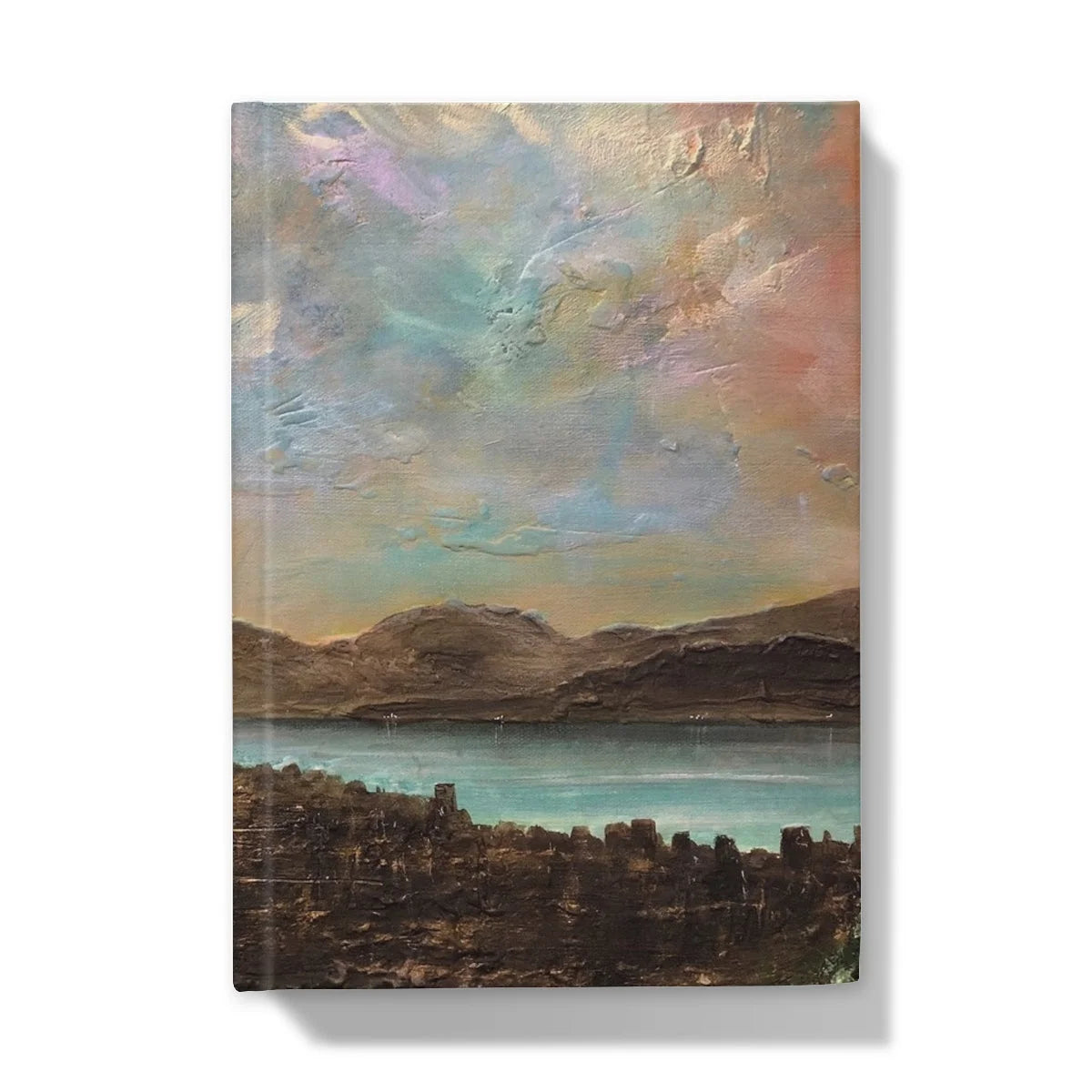 Angels Fingers Over Greenock Hardback Journal - River Clyde Art Gallery Scotland Worldwide Shipping Scottish Prints