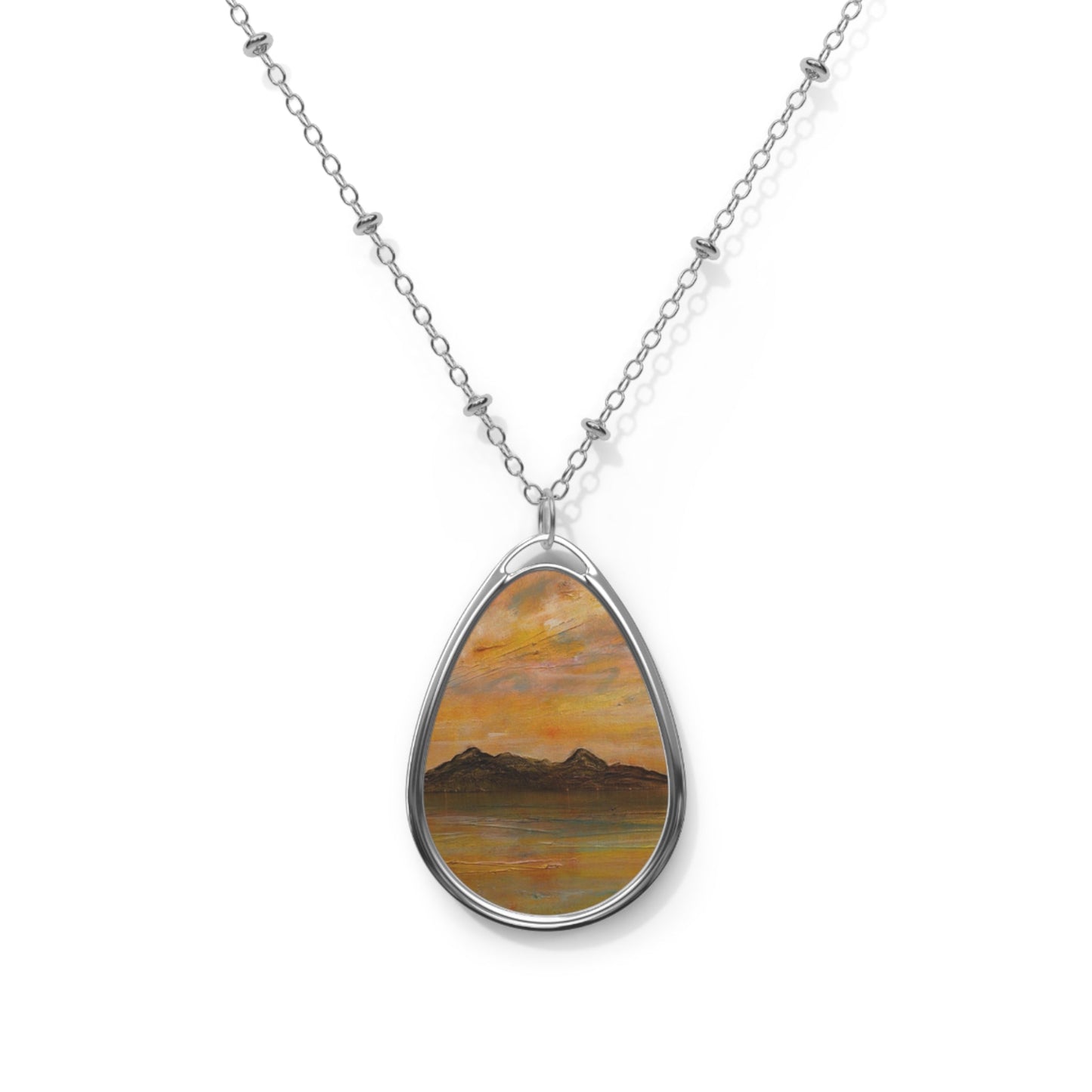 Arran Dusk Art Necklace | Scottish Art Gifts