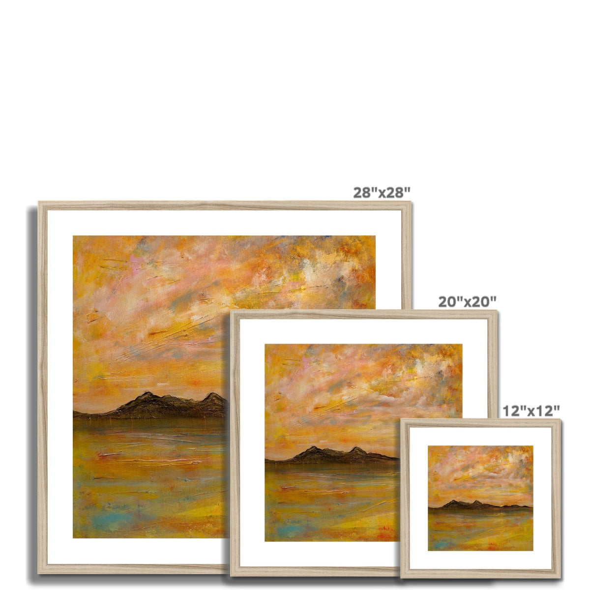 Arran Dusk Framed & Mounted Print.