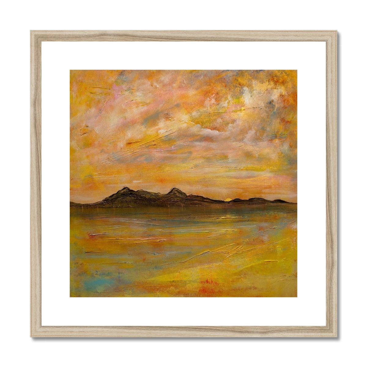 Arran Dusk Framed & Mounted Print.