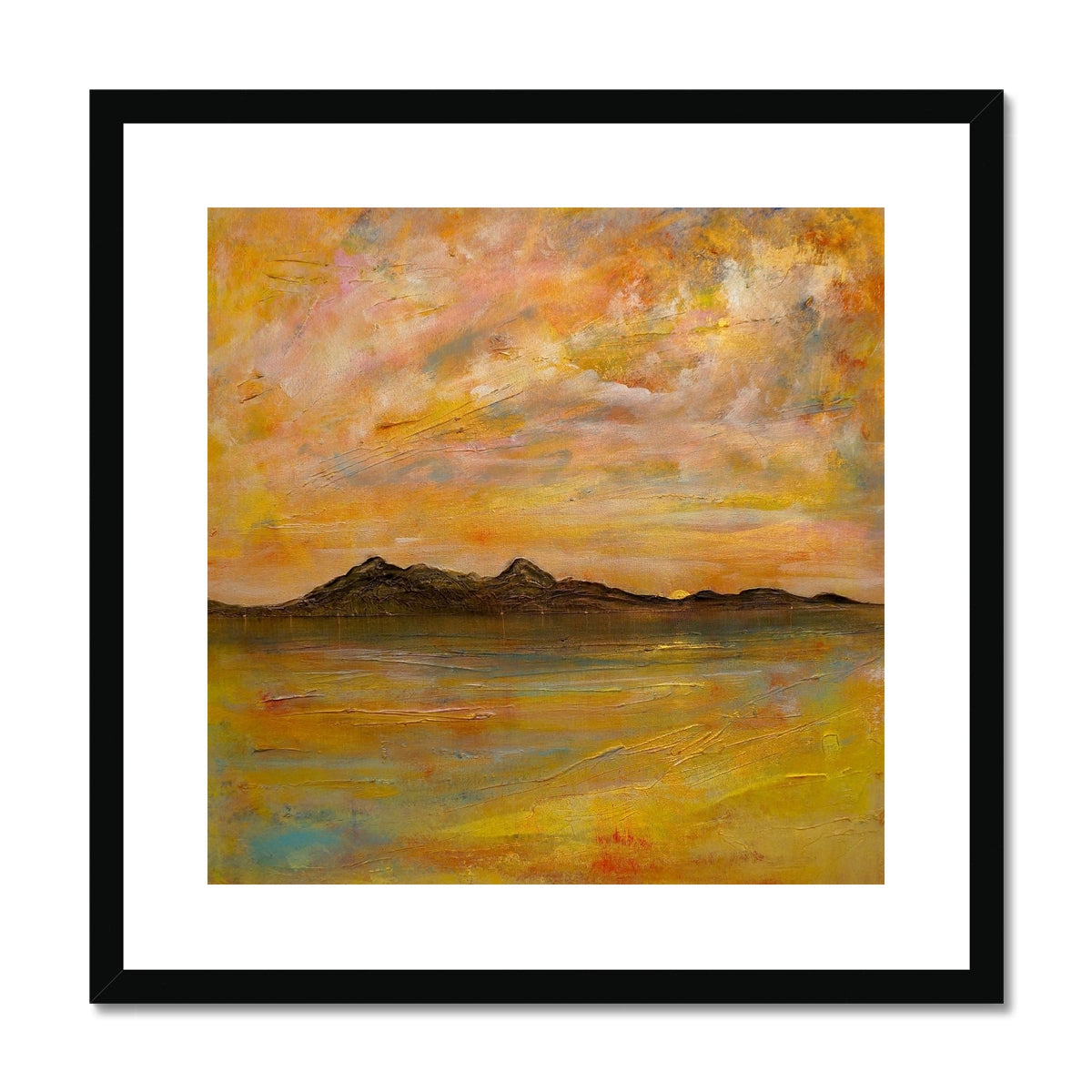 Arran Dusk Framed & Mounted Print.