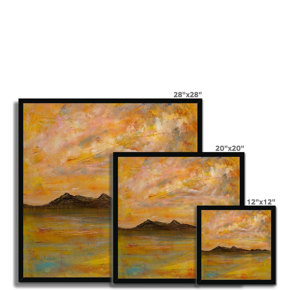 Arran Dusk Framed Print.