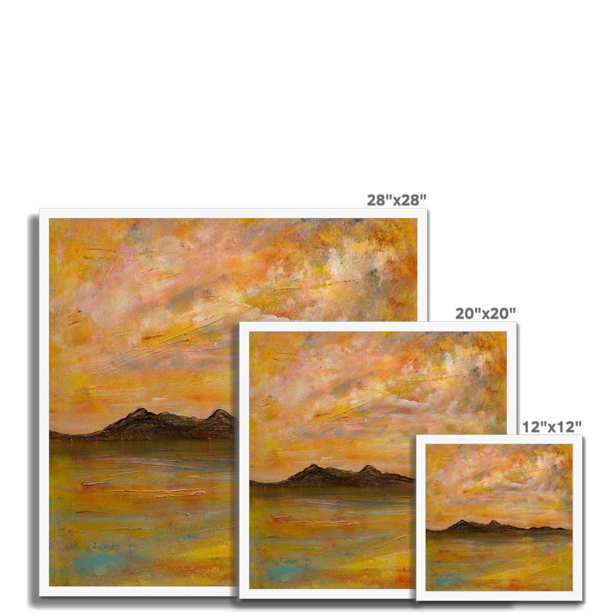 Arran Dusk Framed Print.