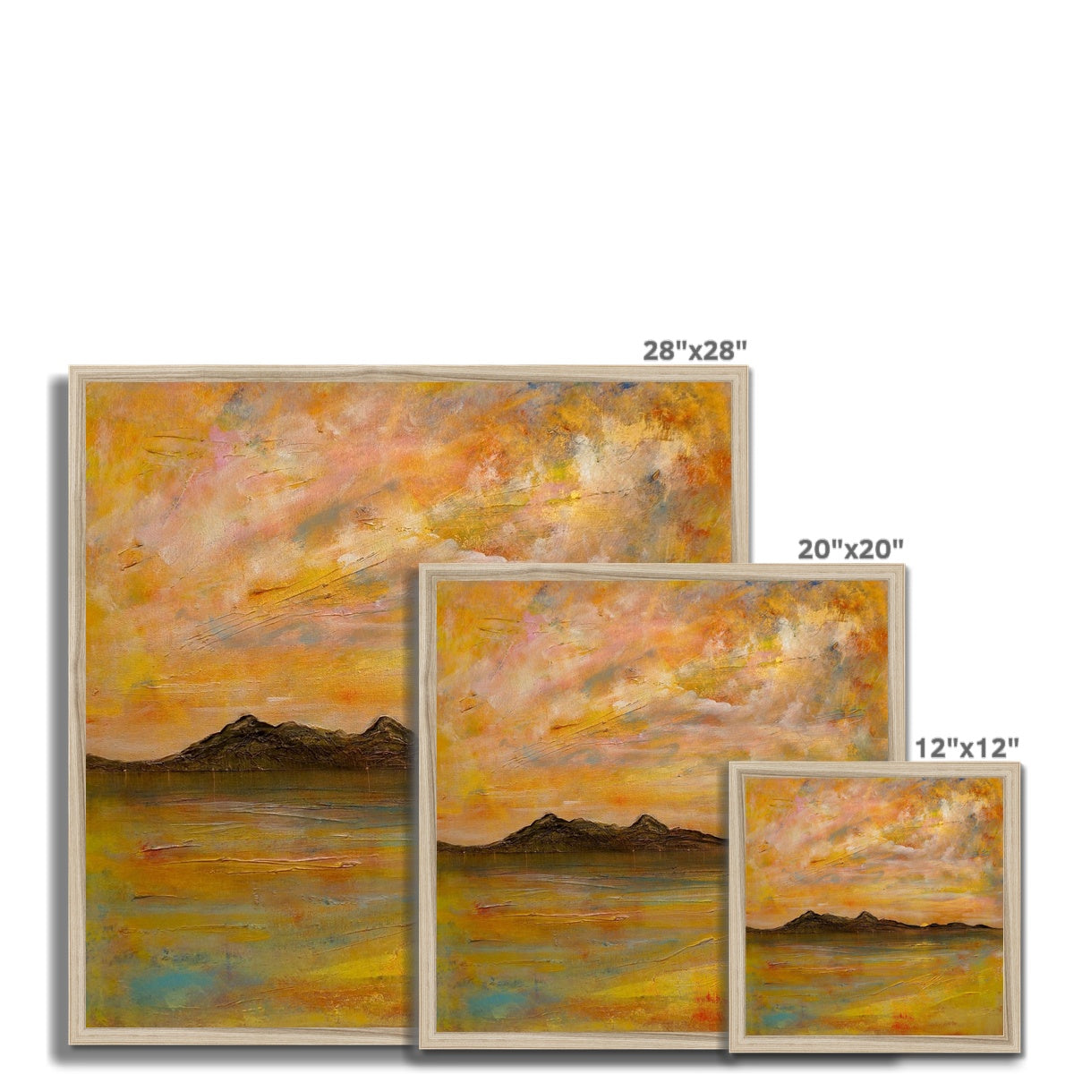 Arran Dusk Framed Print.