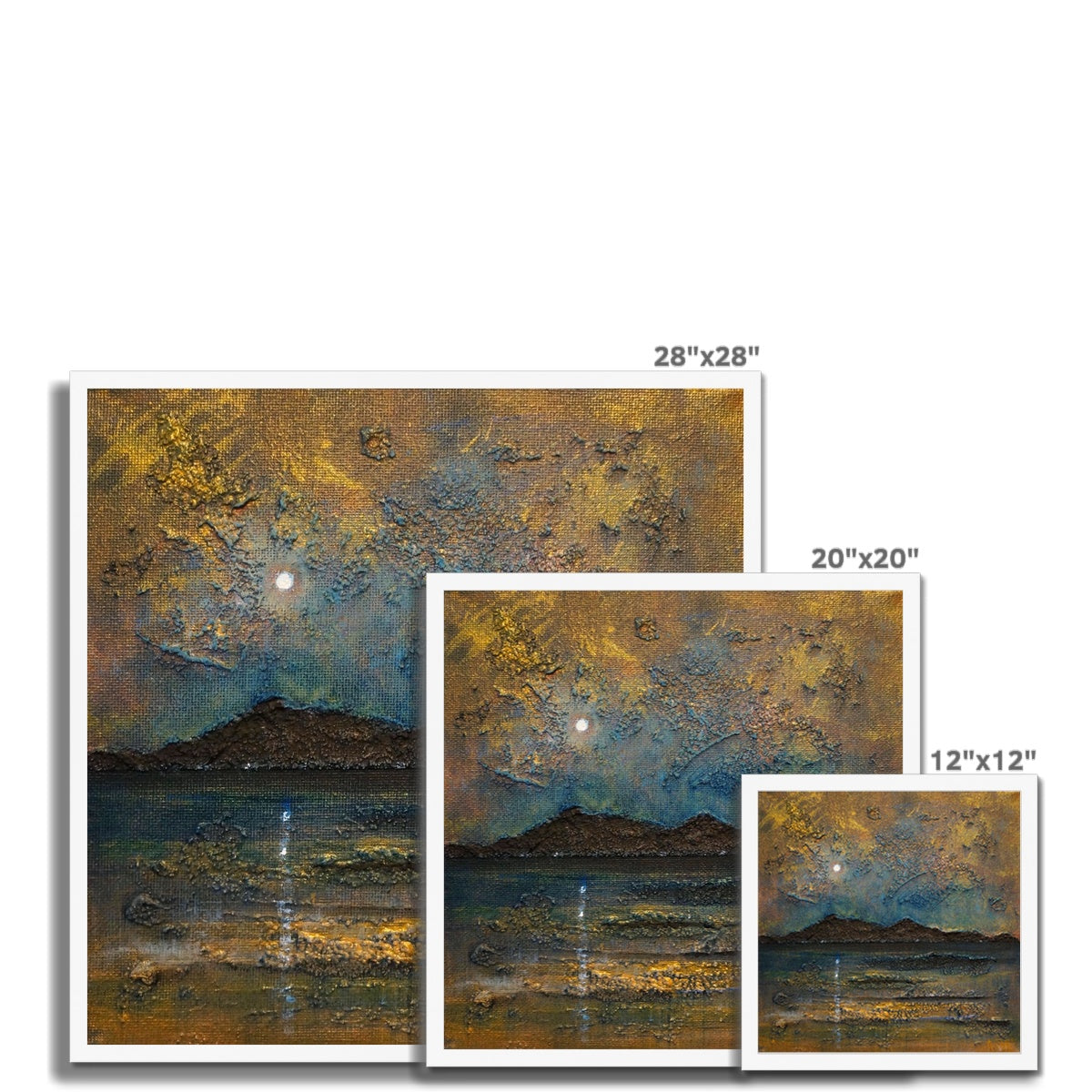 Arran Moonlight Framed Print.