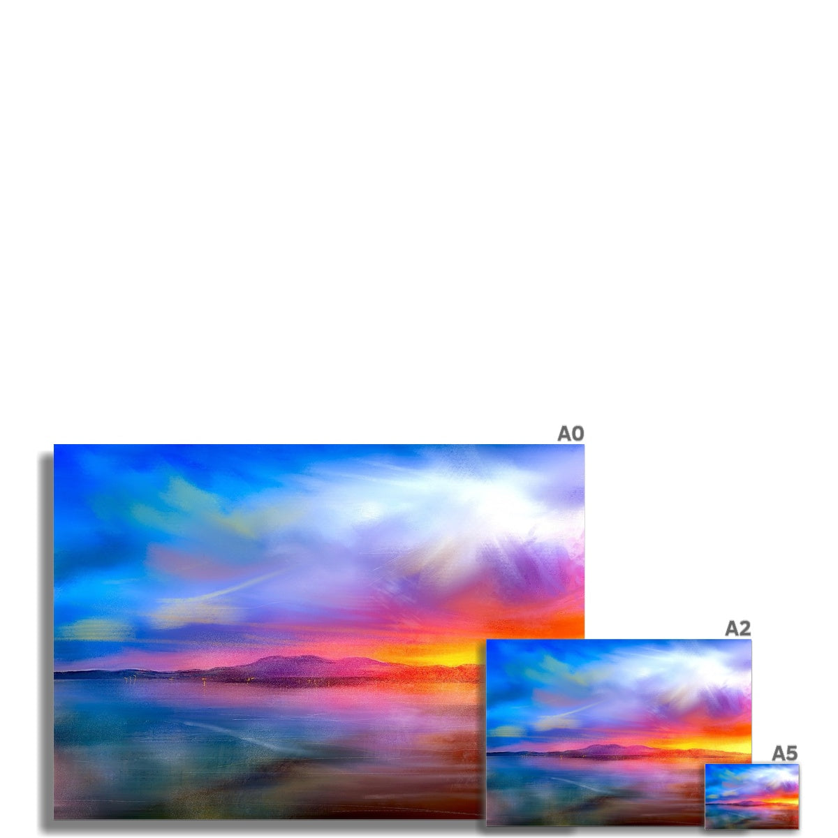 Arran Sunset Fine Art Print.