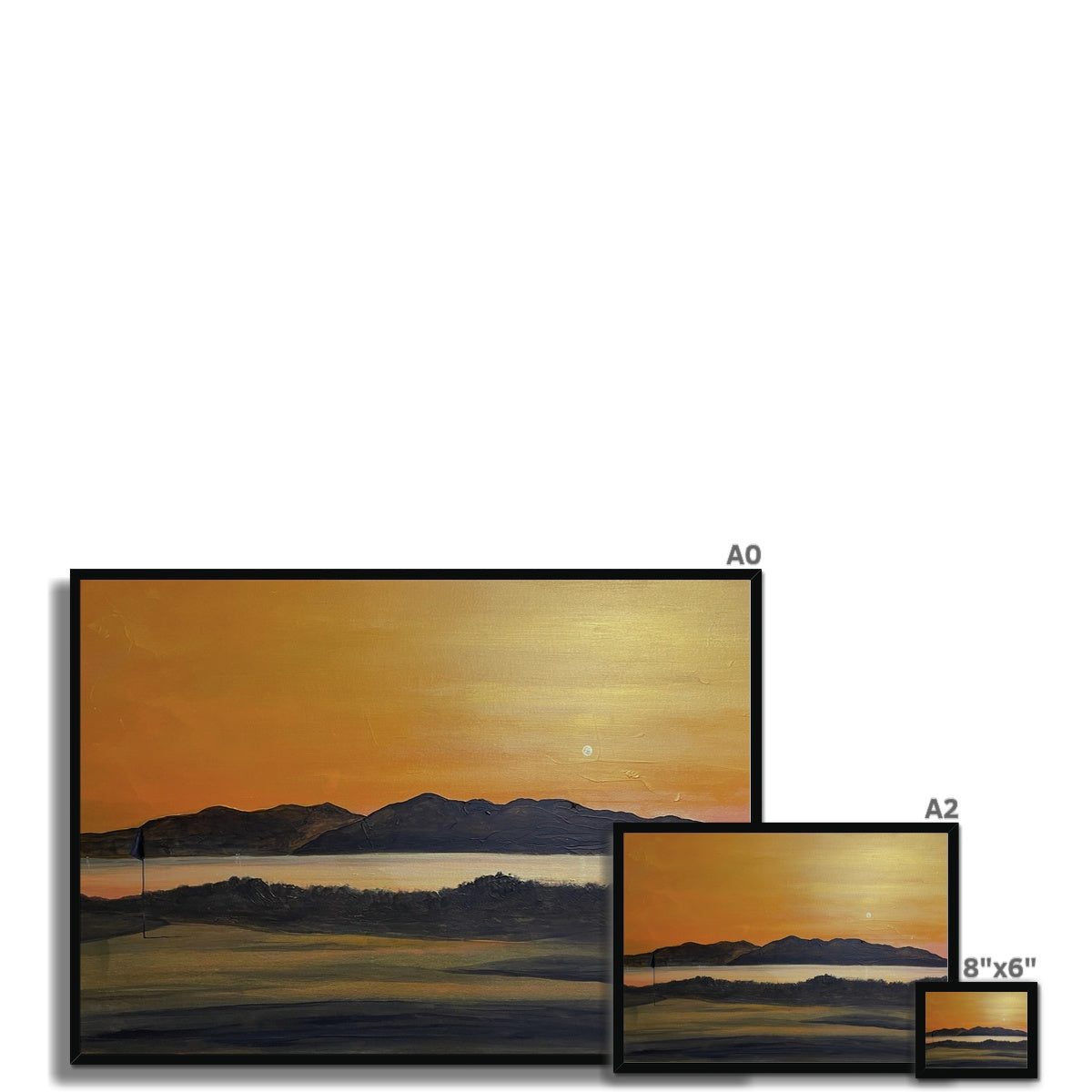Arran & The 5th Green Royal Troon Golf Course Framed Print.
