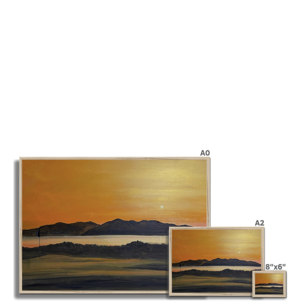 Arran & The 5th Green Royal Troon Golf Course Framed Print.