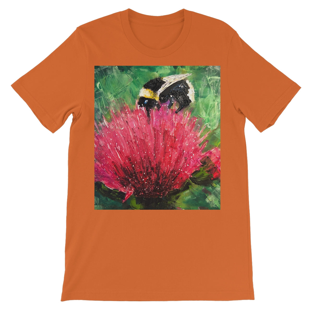 The Thistle & The Bee Unisex Short Sleeve T-Shirt | Scottish Art Gifts