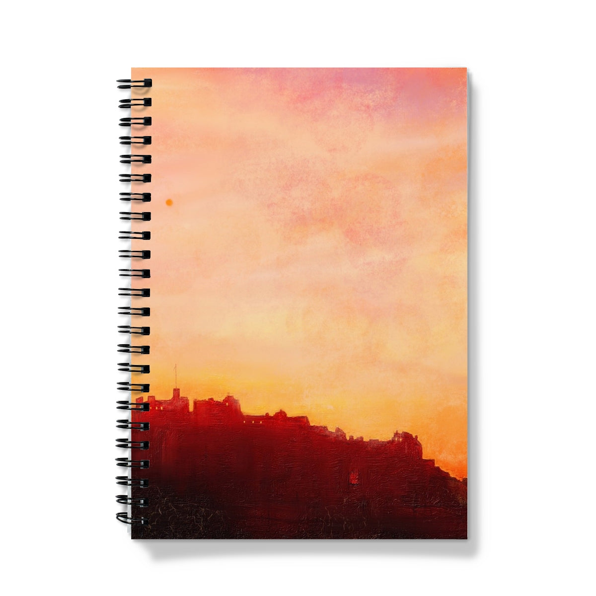 Edinburgh Castle Sunset Notebook | Scottish Art Gifts