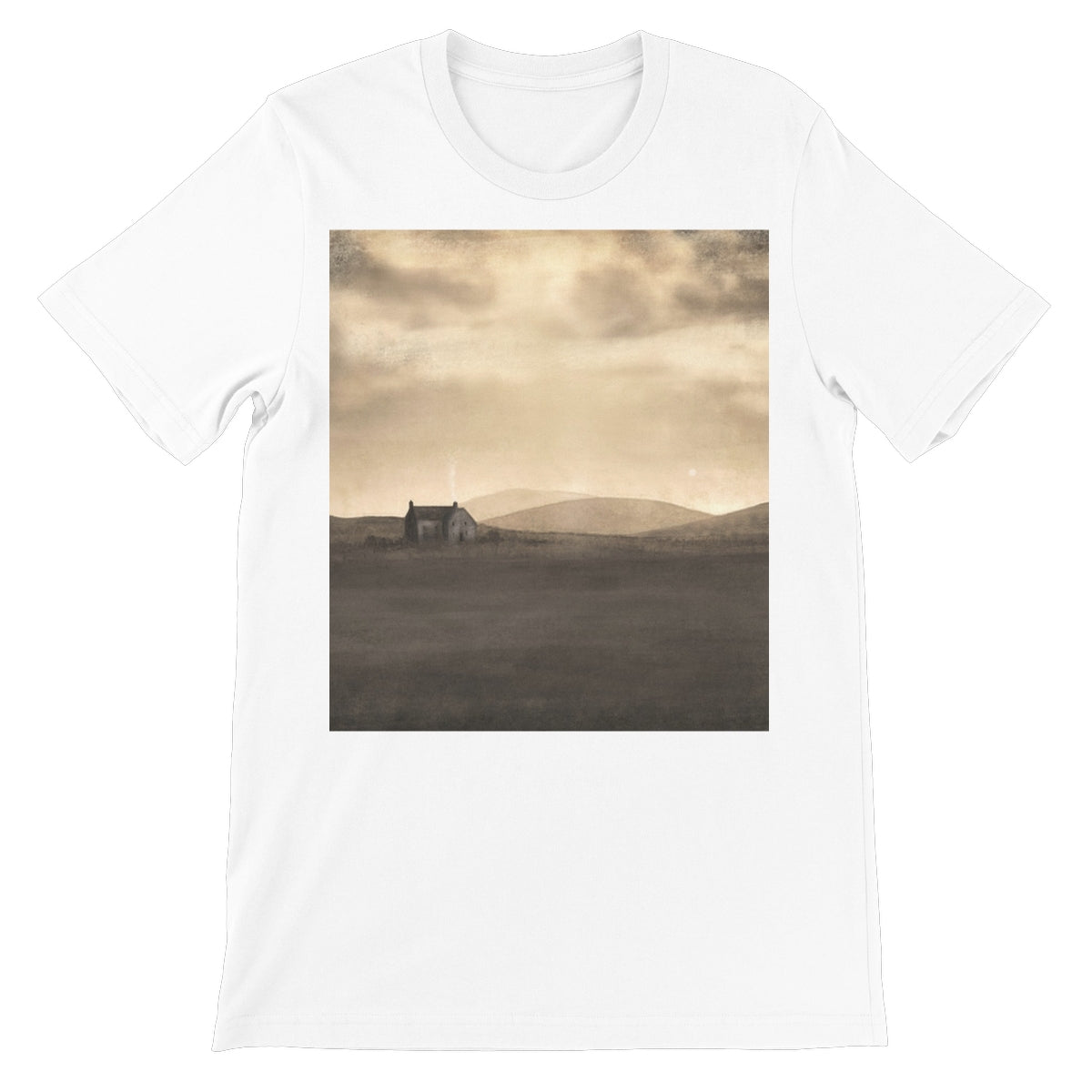 A Moonlit Croft Unisex Short Sleeve T-Shirt | Scottish Art Gifts