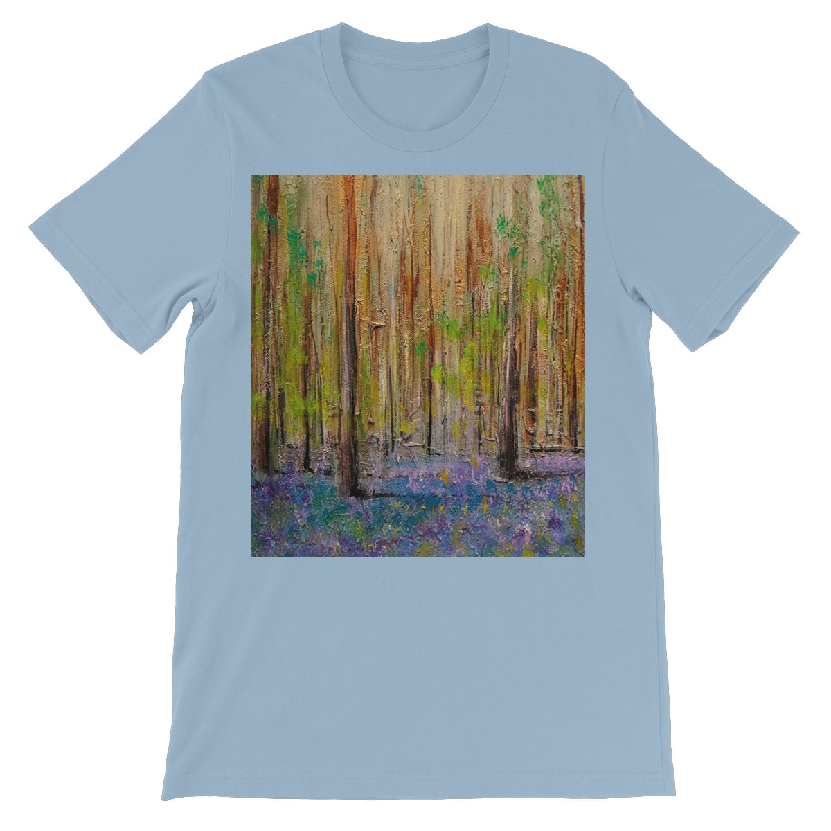 Highland Bluebells Unisex Short Sleeve T-Shirt | Scottish Art Gifts
