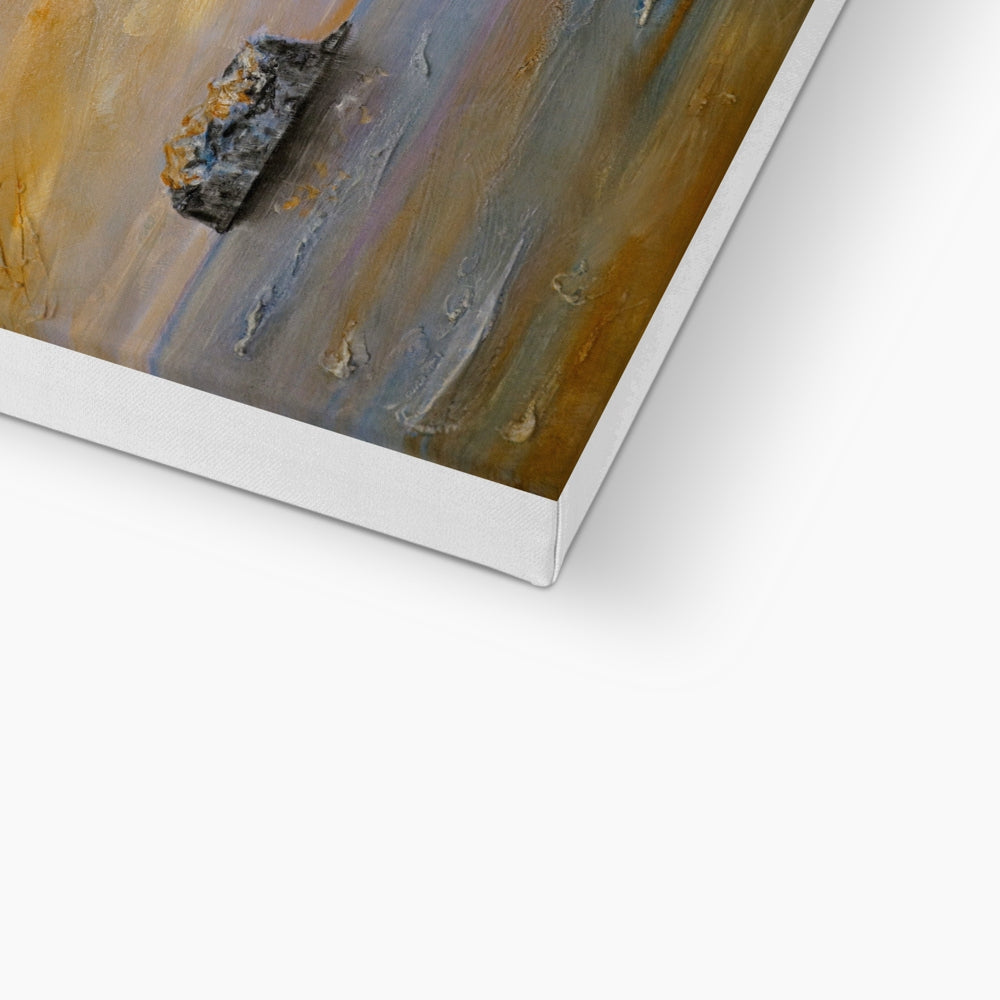 Bass Rock Dawn Eco Art Canvas Print | Scottish Art Gifts