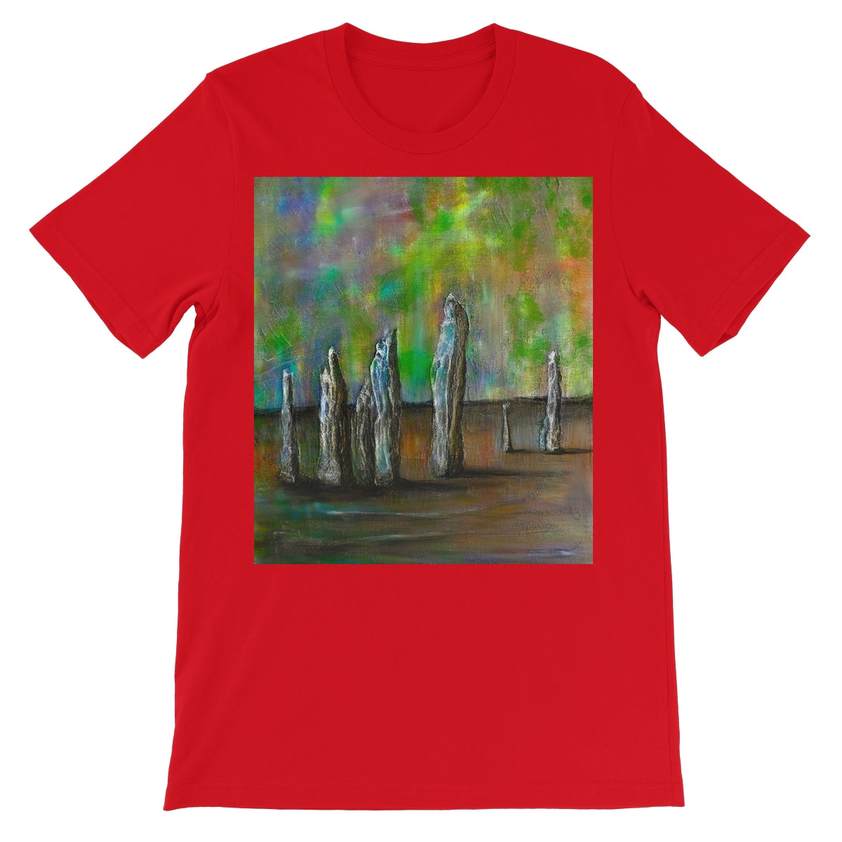 Callanish Northern Lights Lewis Unisex Short Sleeve T-Shirt | Scottish Art Gifts