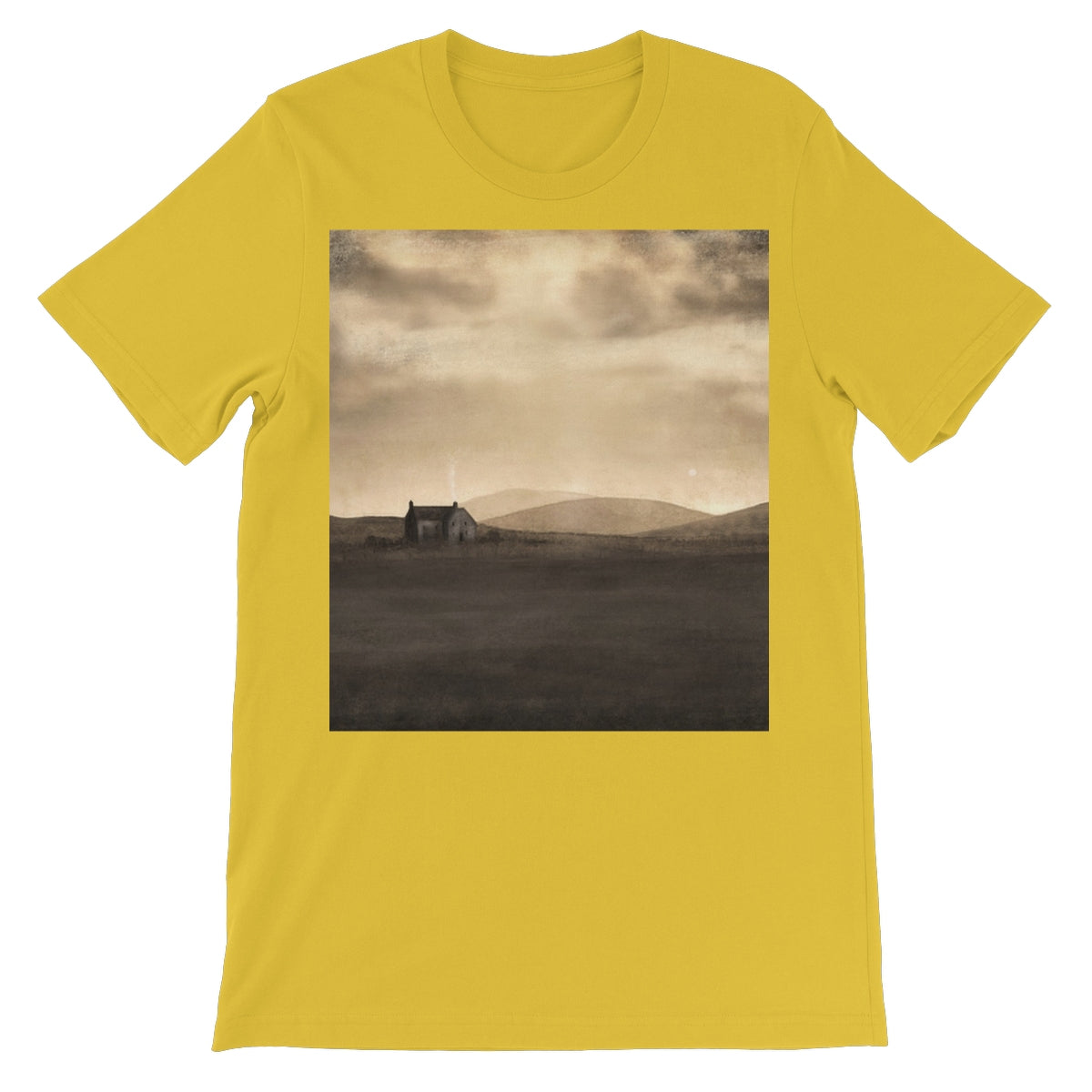 A Moonlit Croft Unisex Short Sleeve T-Shirt | Scottish Art Gifts