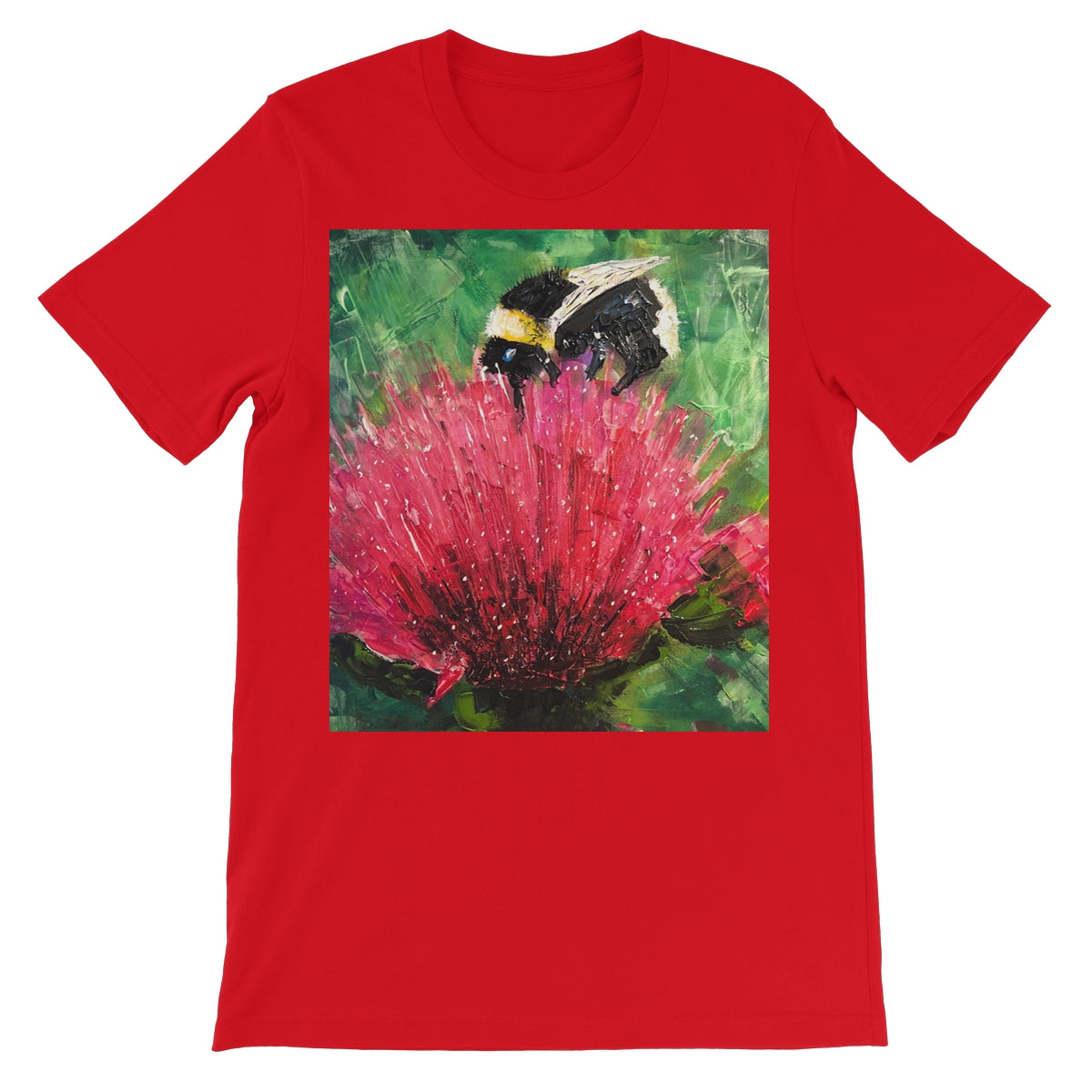 The Thistle & The Bee Unisex Short Sleeve T-Shirt | Scottish Art Gifts