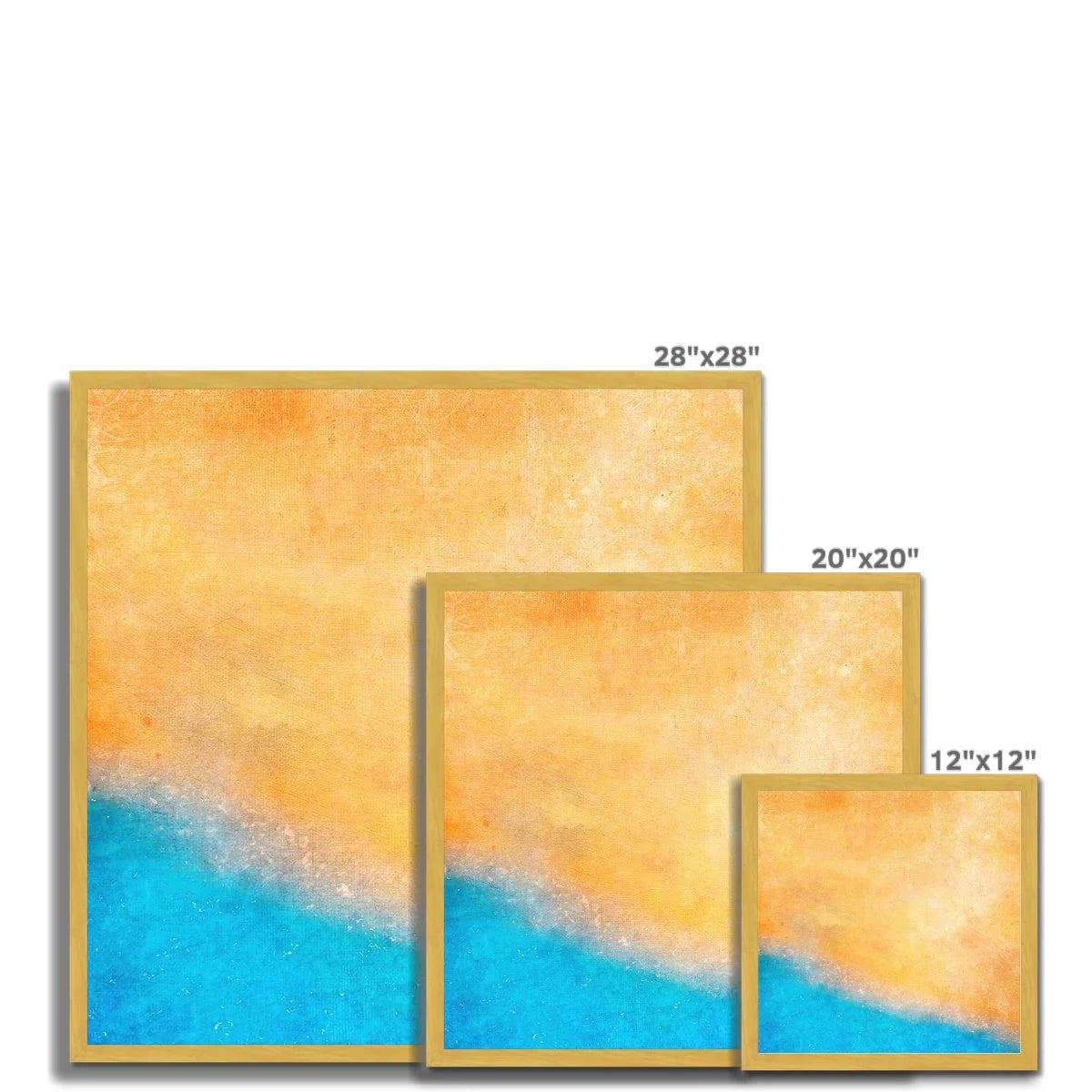 The Beach Antique Framed Print - Abstract & Impressionistic Art Gallery Scotland Worldwide Shipping Scottish Prints Inspired by Landscapes