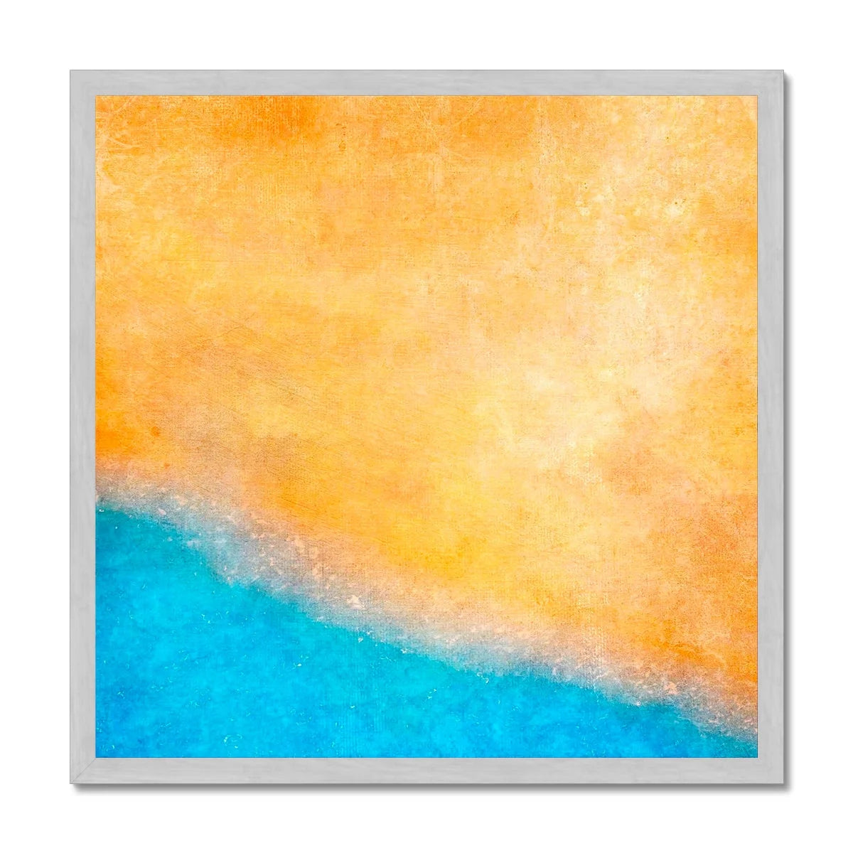 The Beach Antique Framed Print - Abstract & Impressionistic Art Gallery Scotland Worldwide Shipping Scottish Prints Inspired by Landscapes