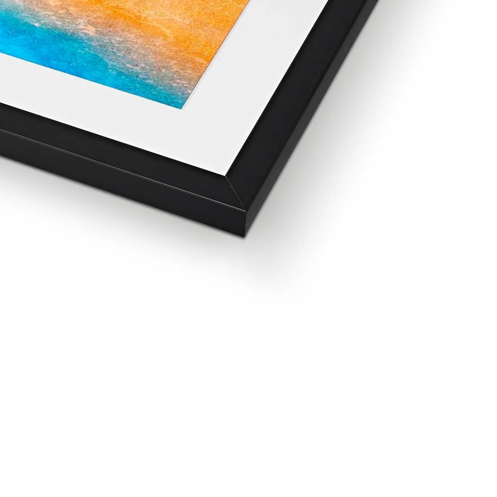 The Beach Framed & Mounted Print - Abstract Impressionistic Art Gallery Scotland Worldwide Shipping Scottish Prints Inspired by Landscapes