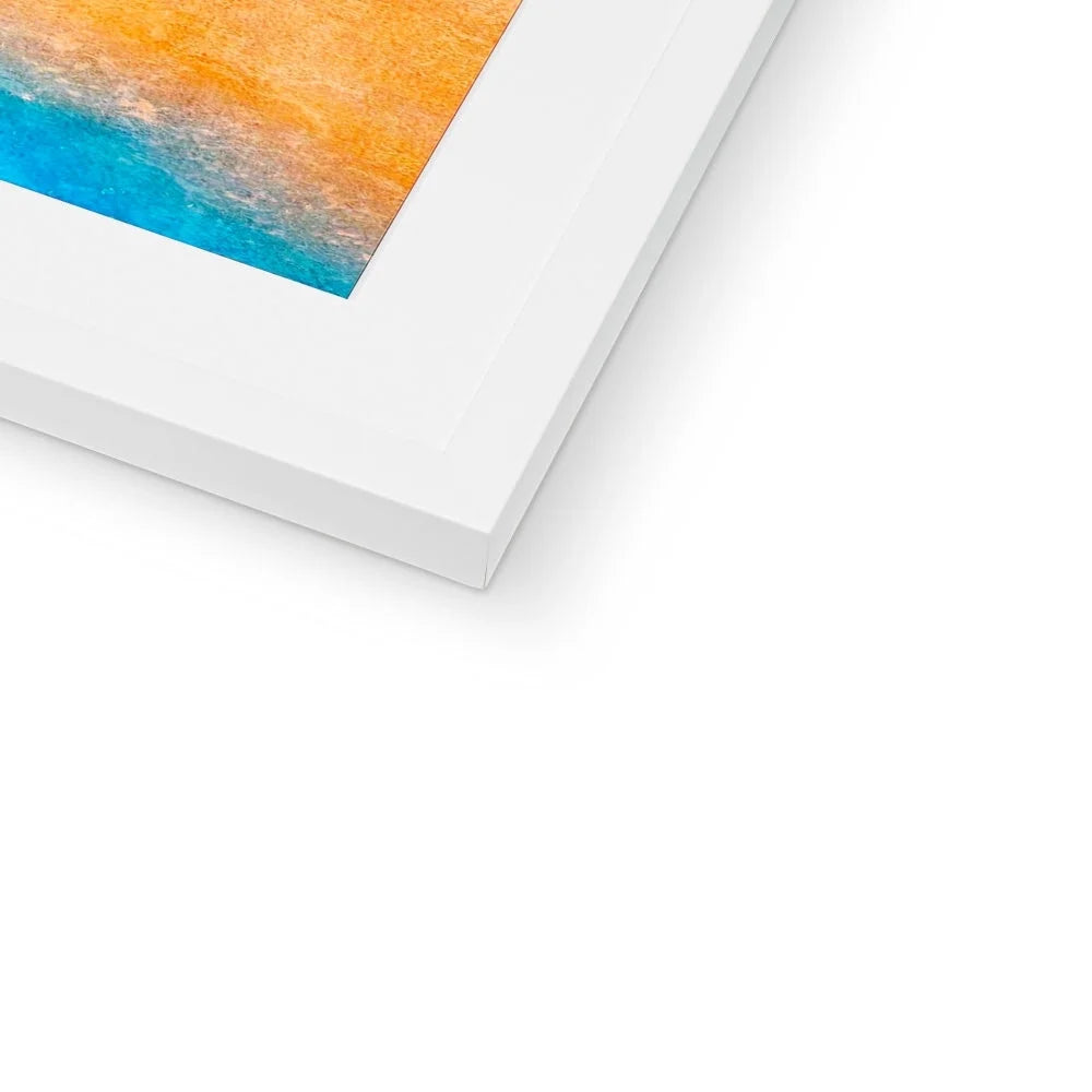 The Beach Framed & Mounted Print - Abstract Impressionistic Art Gallery Scotland Worldwide Shipping Scottish Prints Inspired by Landscapes
