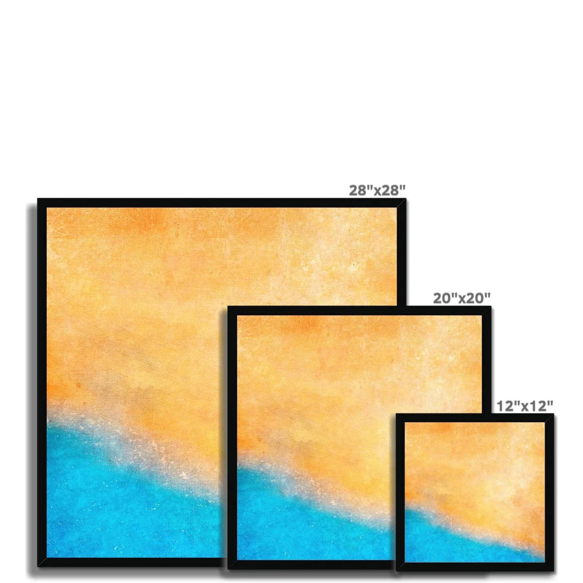 The Beach Framed Print - Abstract & Impressionistic Art Gallery Scotland Worldwide Shipping Scottish Prints Inspired by Landscapes